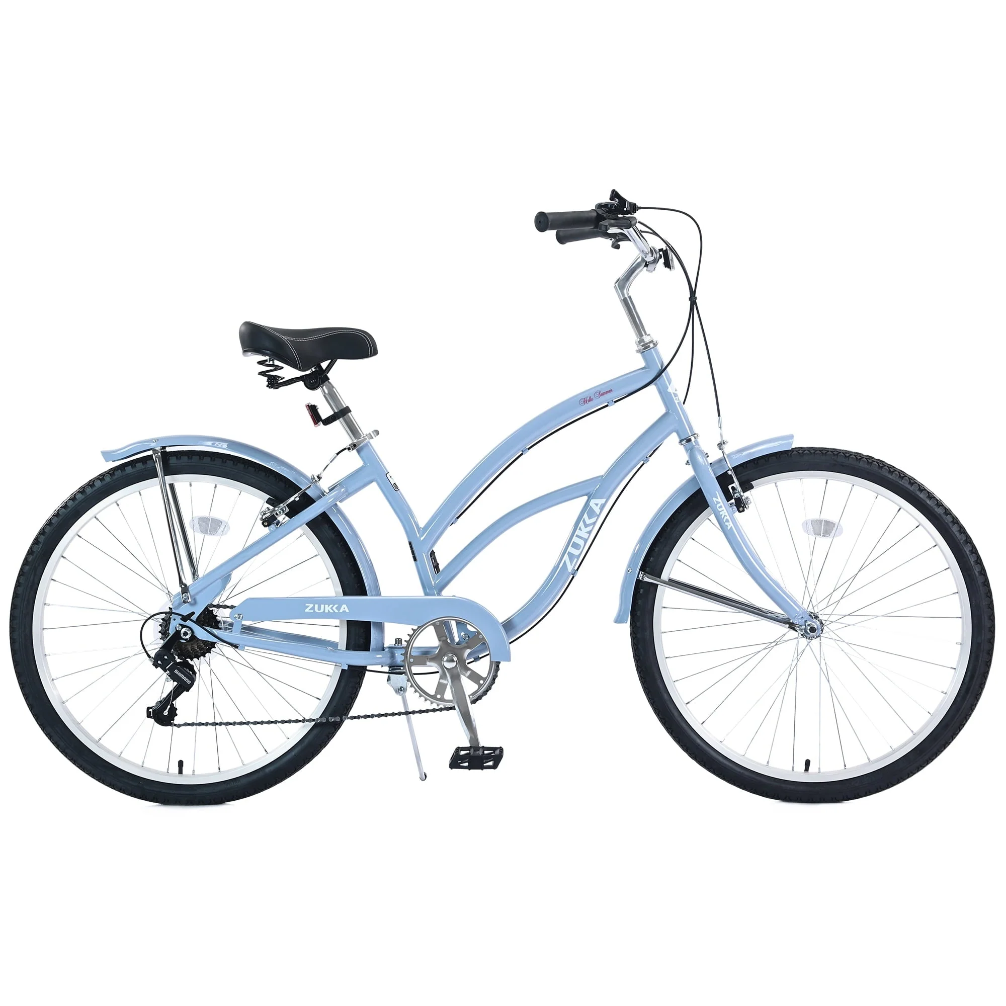 Meghna 26" Women Cruiser Bike Steel Frame Bicycle for Women Girls Blue