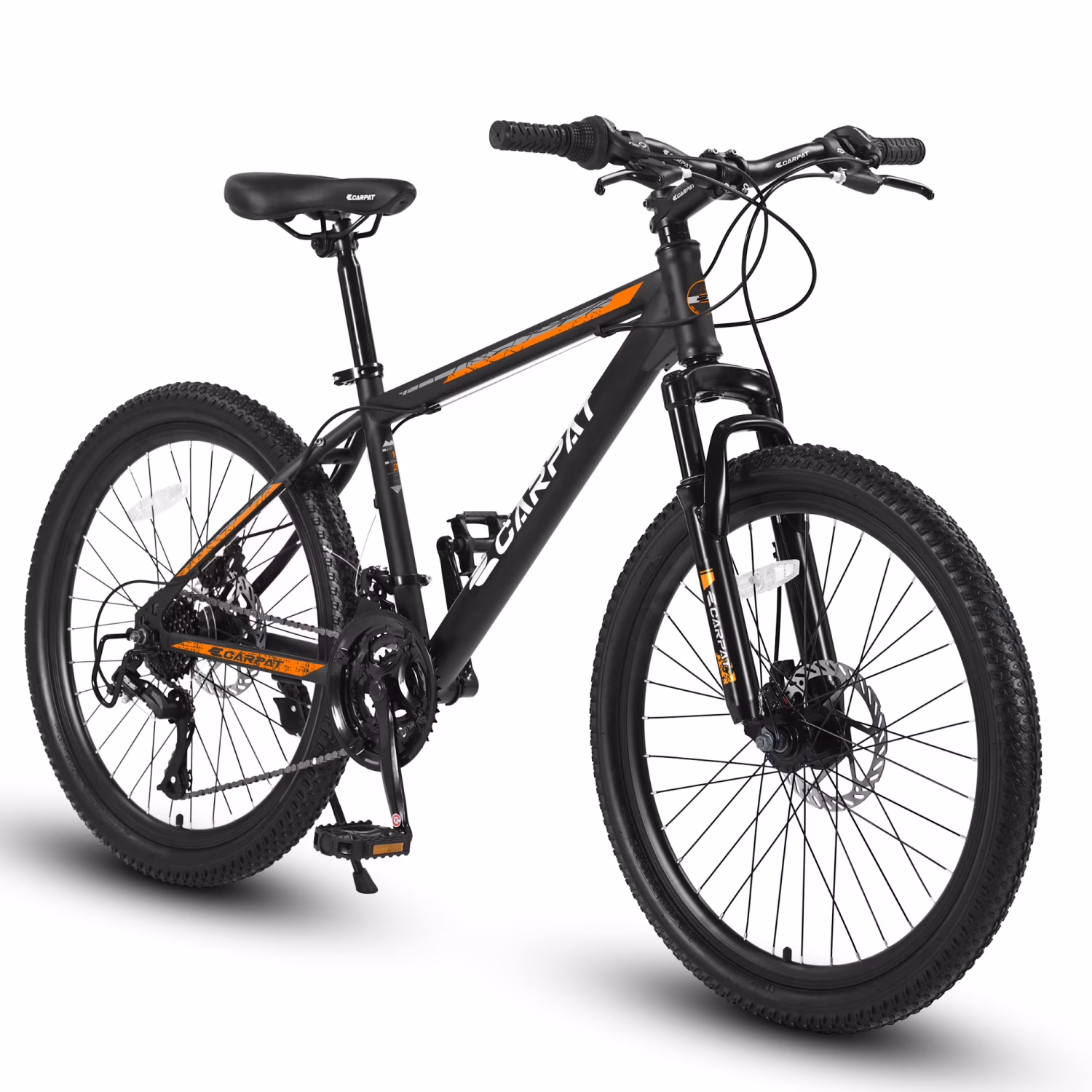 26 Inch Mountain Bike, Shimano 21 Speeds w/Mechanical Disc Brakes, High-Carbon Steel Frame, Suspension MTB Bikes Mountain Bicycle for Adult & Teenagers