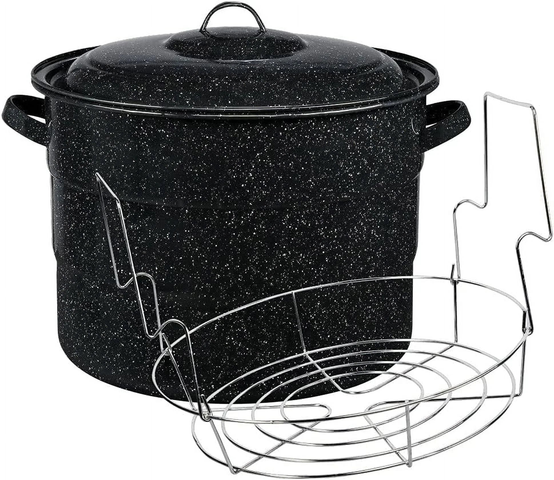 Granite Ware 21.5-Quart Water Bath Canner with Jar Rack