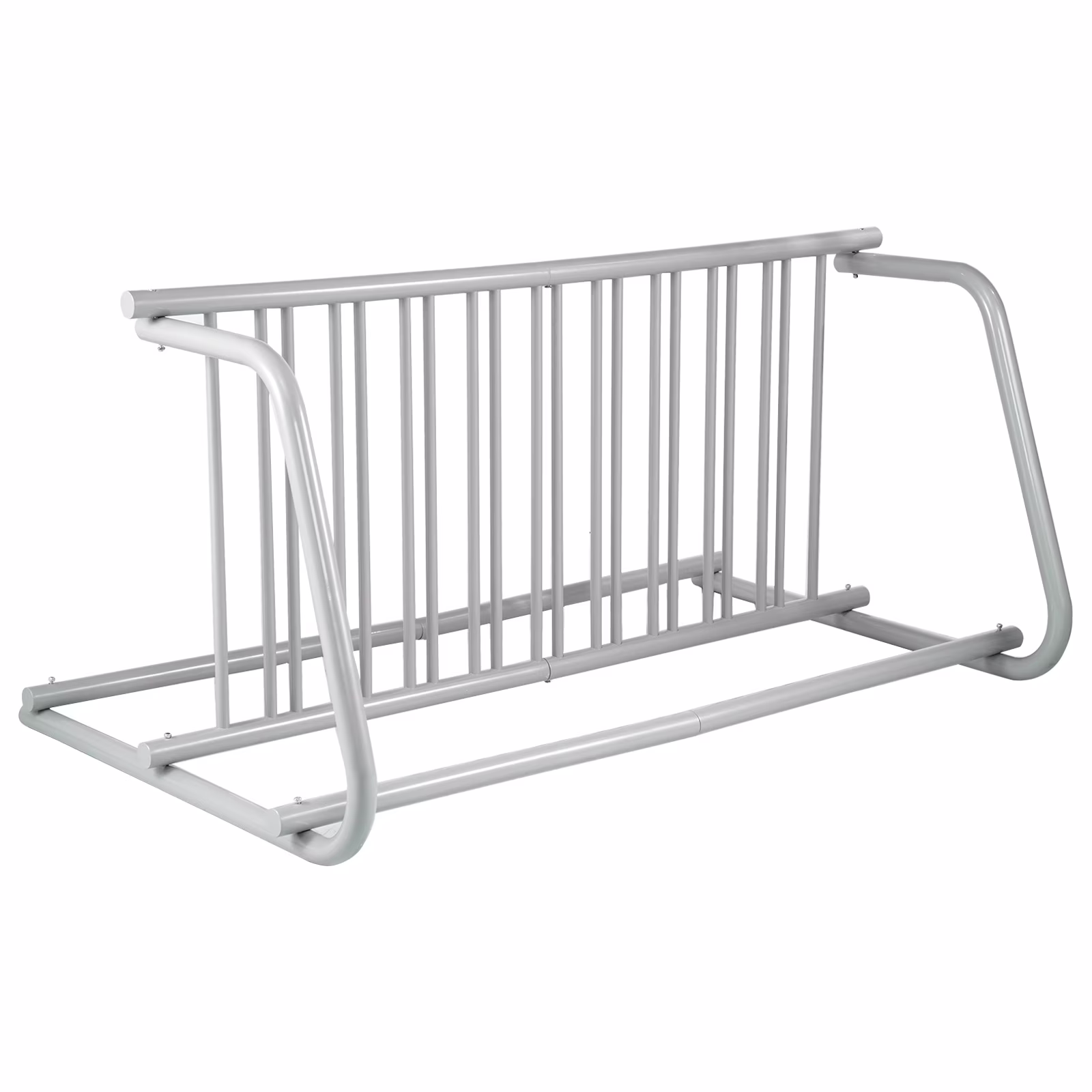 KFFKFF 10 Holders Floor Bike Rack, 59" Length All-Steel Grid Bike Rack, 10-Bike Capacity Dual-Side Storage Stand for Garages Streets Yards Bike Events