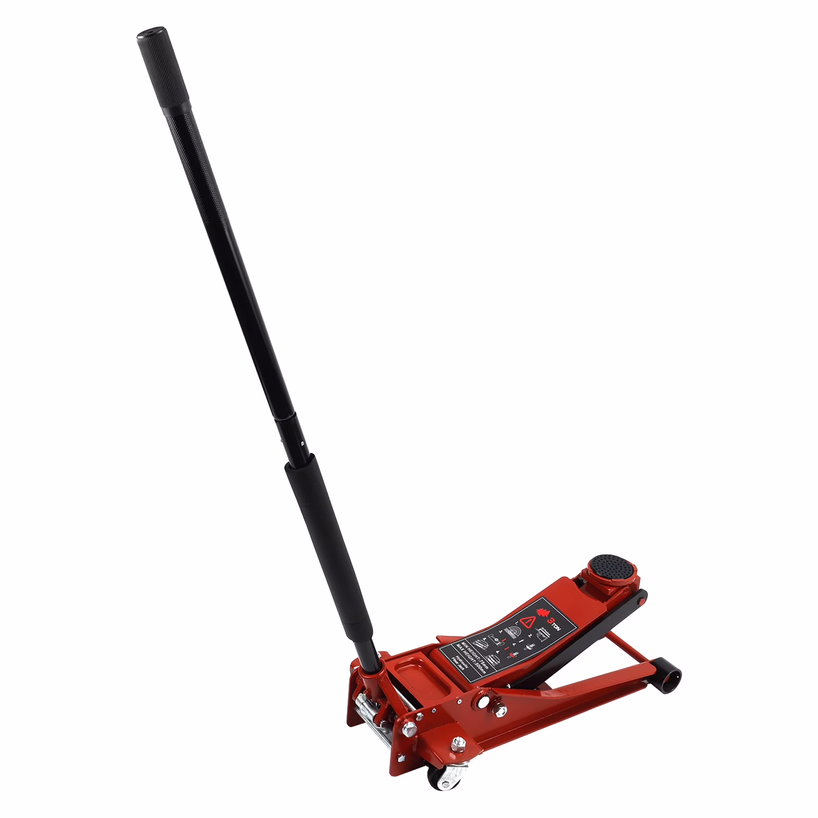 TOPTENG Aluminum and Steel Car Jack, 3 Ton (6,600 LBs) Hydraulic Floor Jack with Dual Piston Quick Lift Pump