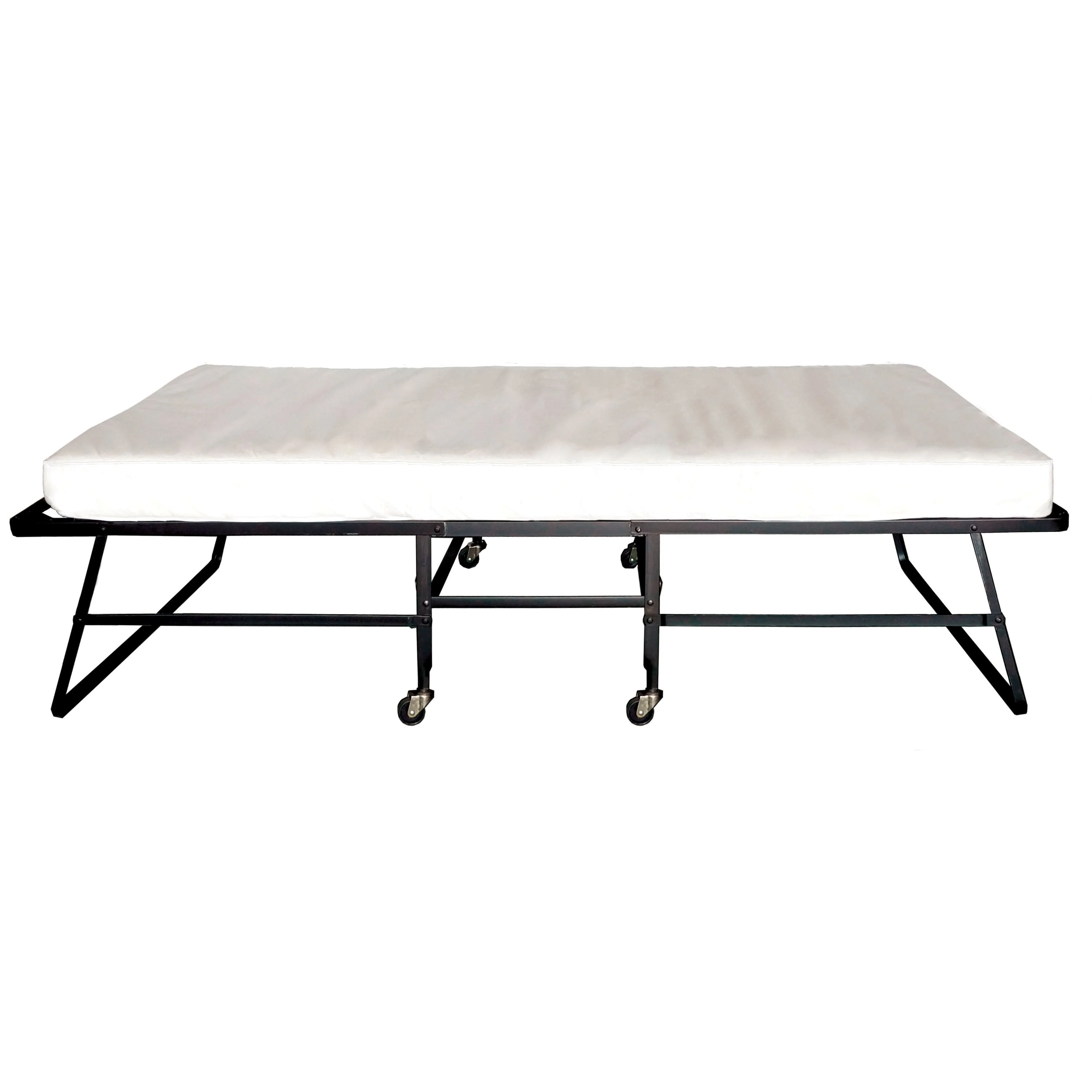 Furniture of America Feld Contemporary Black 3-inch Steel Rollaway Bed by  30-inch