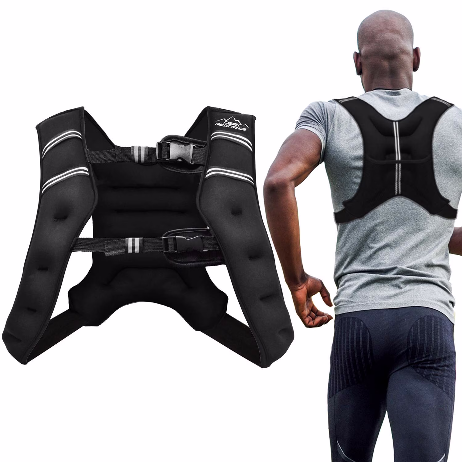 Aduro Sport Weighted Vest Workout Equipment Body Weight Vest (20 Pounds)