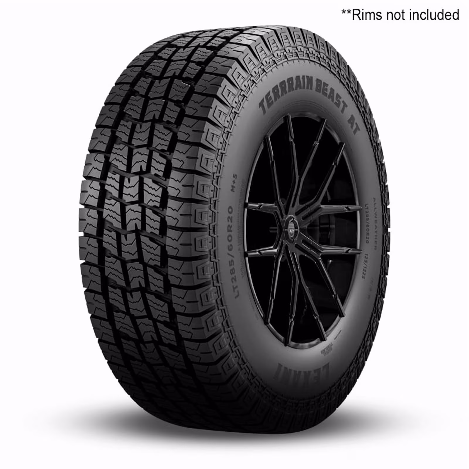 1 Lexani Terrain Beast AT LT 275/65R20 126S 10 PLY All Terrain Truck Tires LXSTAT2065010 / 275/65/20 / 2756520
