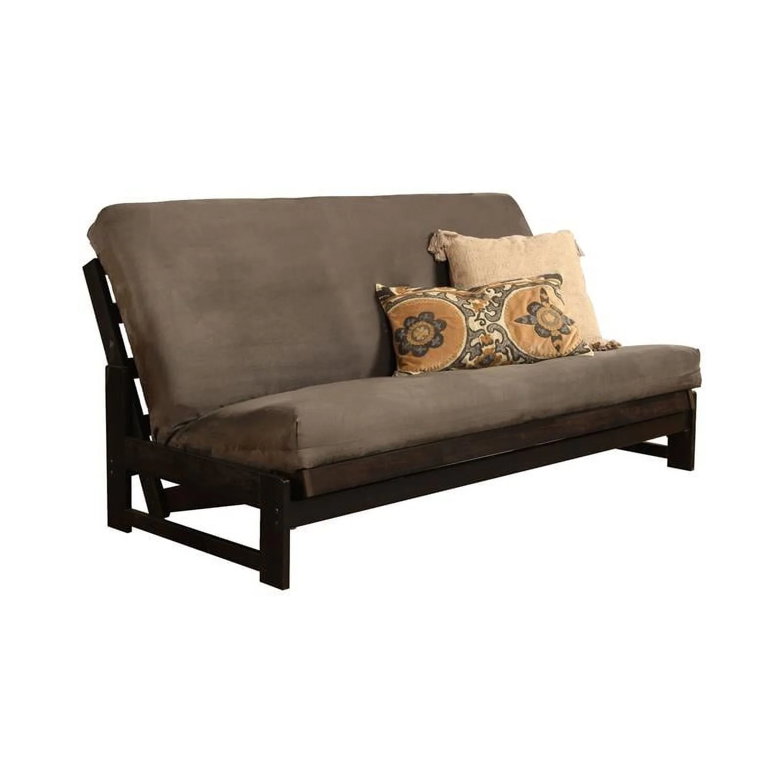 Kodiak Furniture Full-size Futon Cover in Suede Gray Fabric (Cover Only)