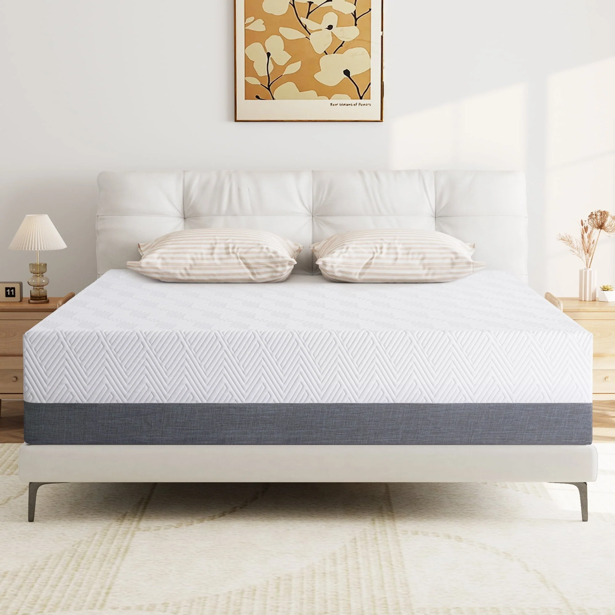 Queen Mattress, Madinog 10" Medium Memory Foam Mattress, Mattress in a box