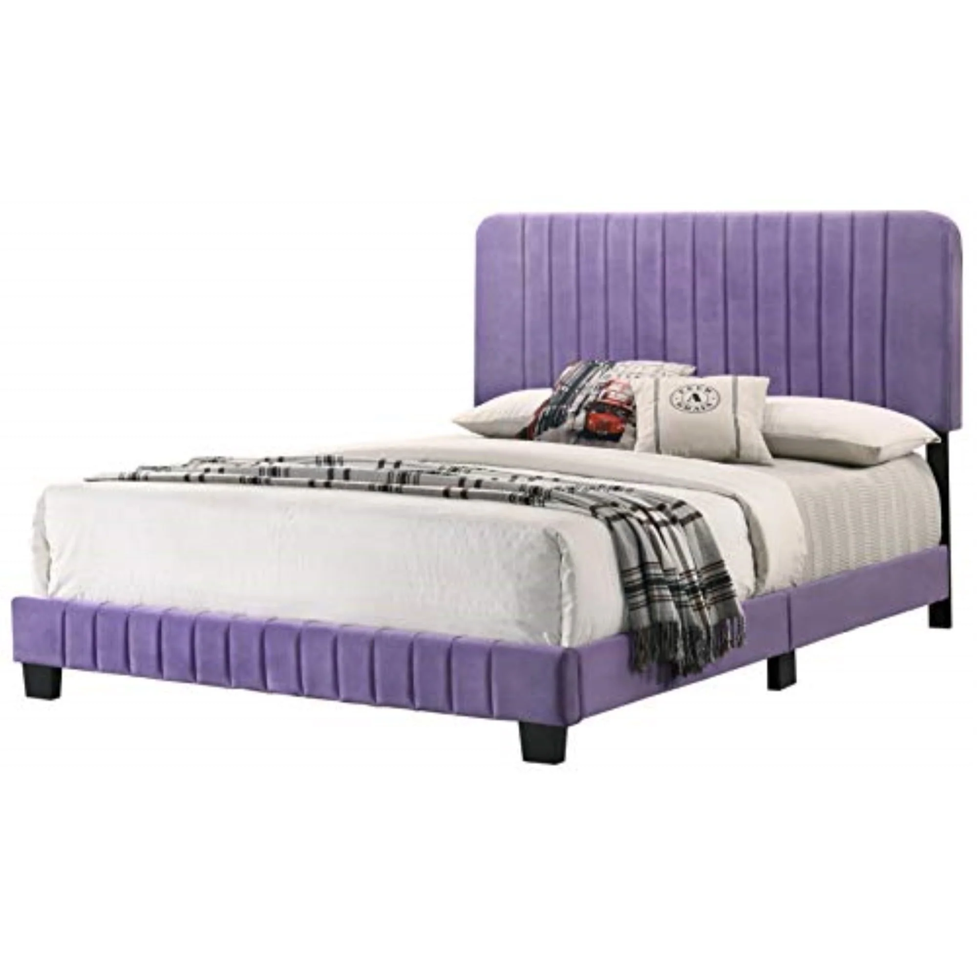 Glory Furniture Lodi G0502-KB-UP KING BED , PURPLE