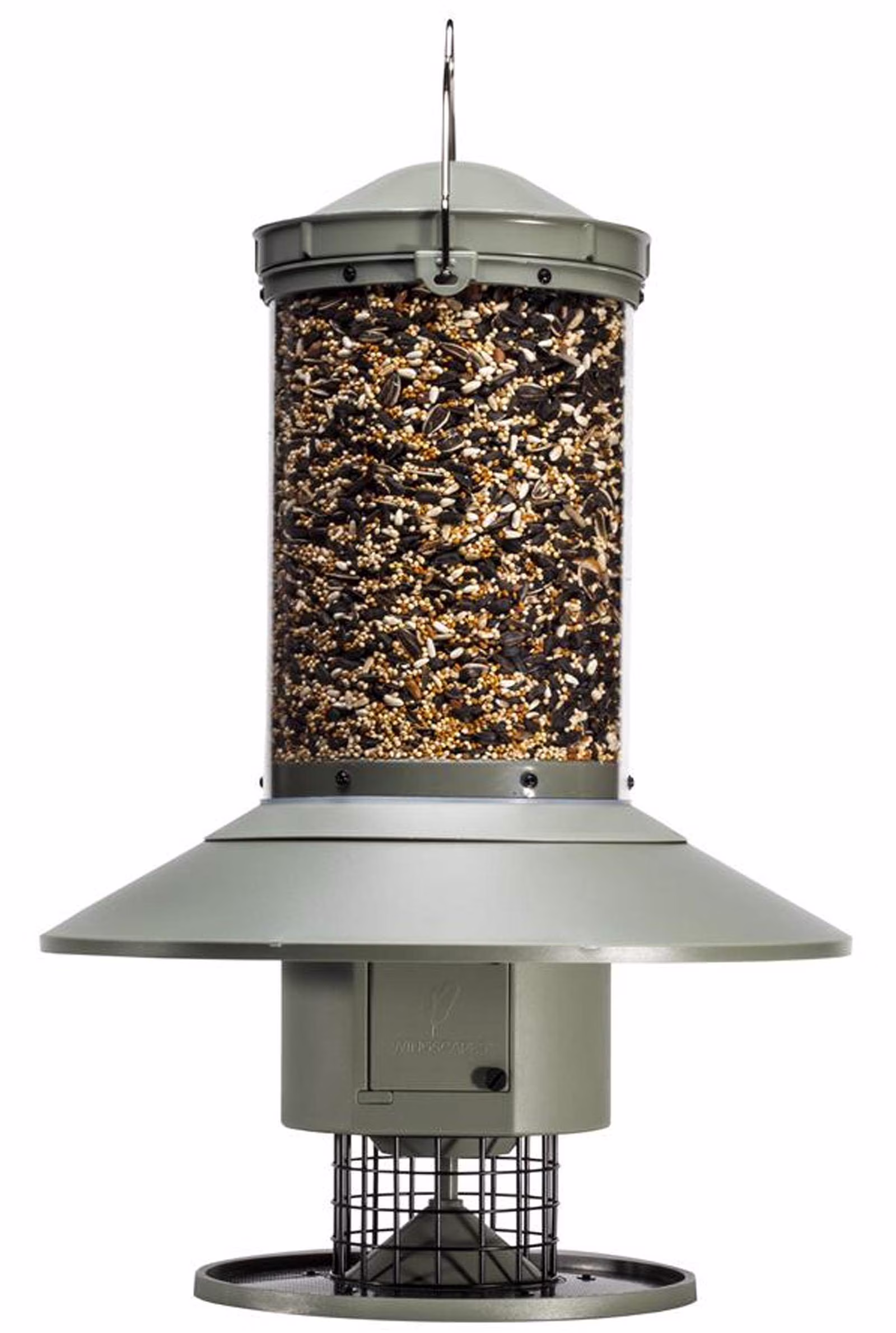 Wingscapes Autofeeder Squirrel-Resistant Bird Feeder with X-Large Capacity and Timer Control Settings, Green