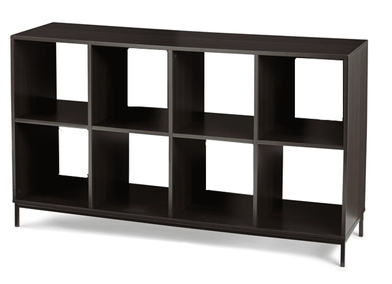 Better Homes & Gardens 8-Cube Organizer with Metal Base, Espresso