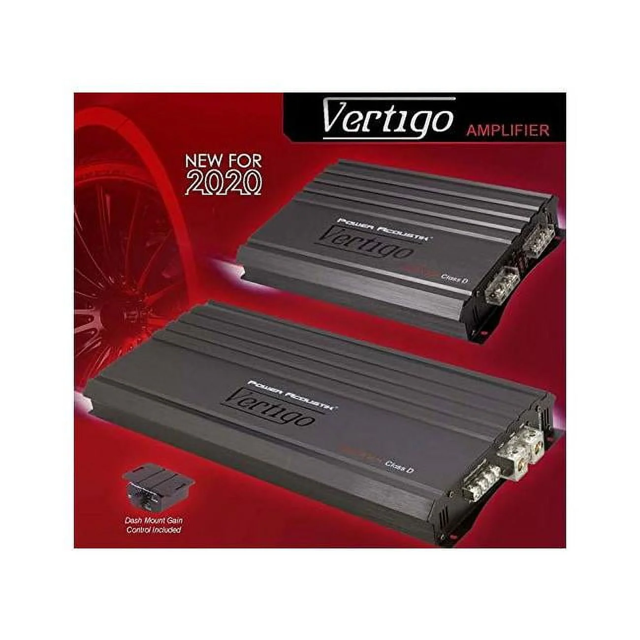 Power Acoustik® Vertigo Series 1,400-watt Max 2-channel Class D Amp