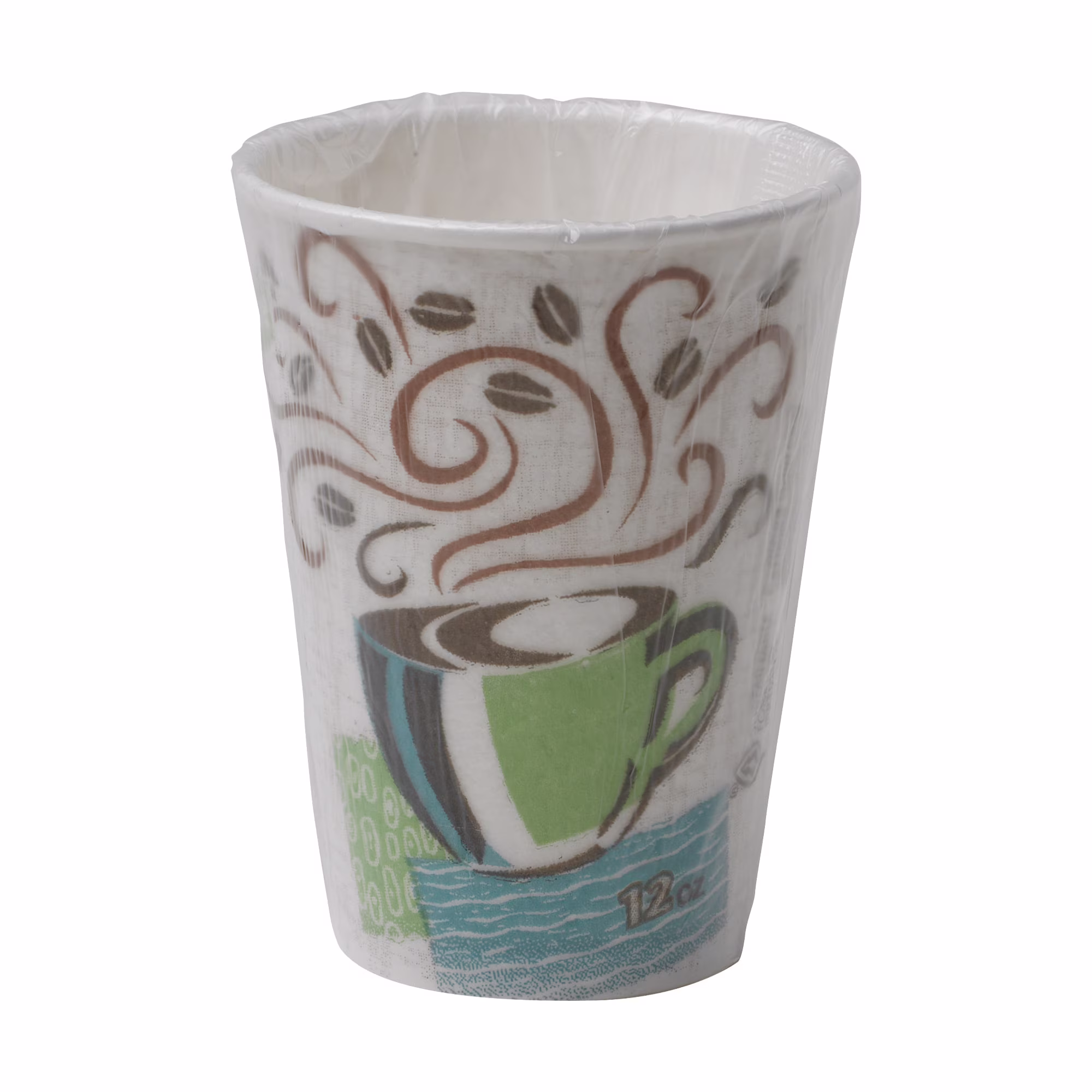 Dixie? PerfectTouch Paper Hot Coffee Cups, 12 Oz, Multicolor, Pack Of 1,000 Cups