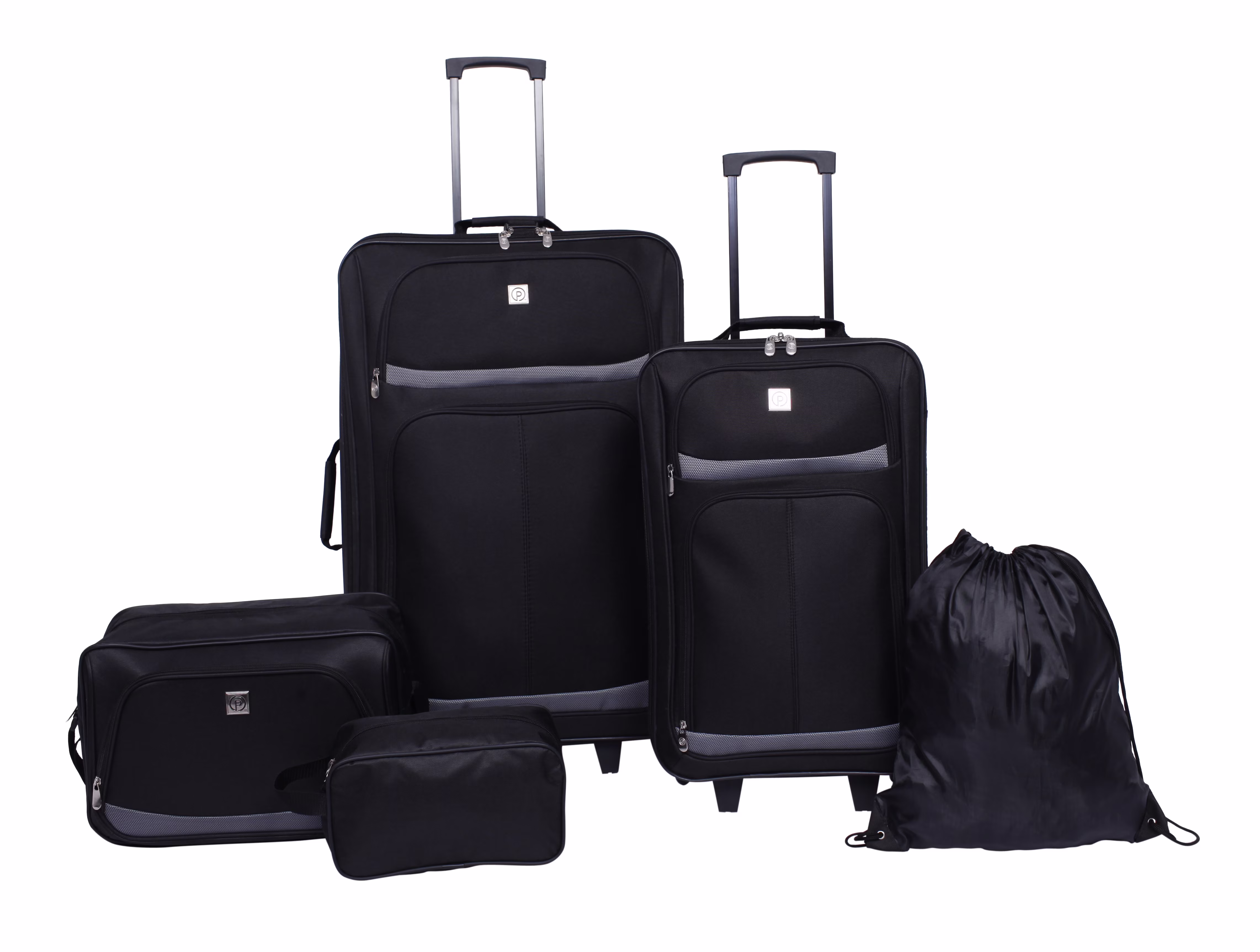 Protege 5-Piece Softside Luggage Set, Black