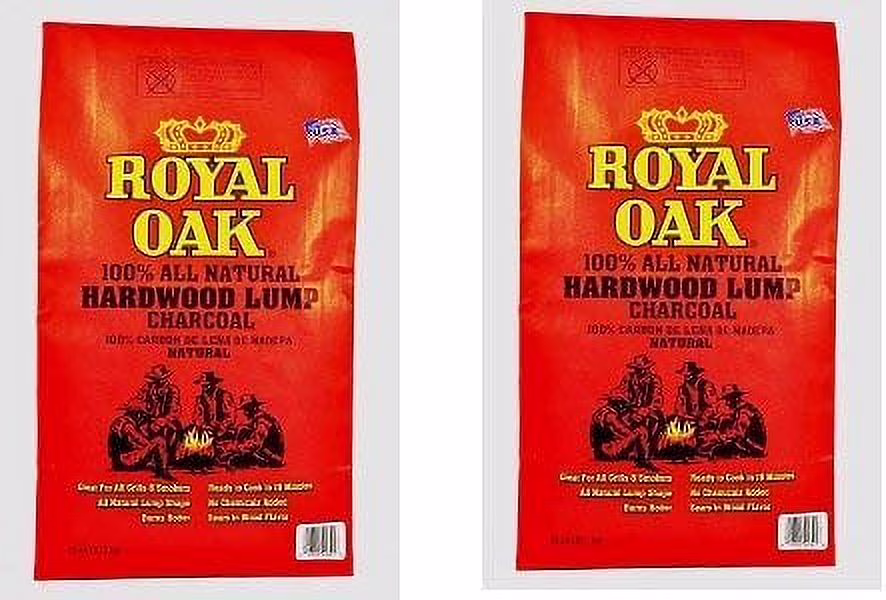 Royal Oak All Natural Hardwood Lump Charcoals, 15.4 lbs (2 Pack)
