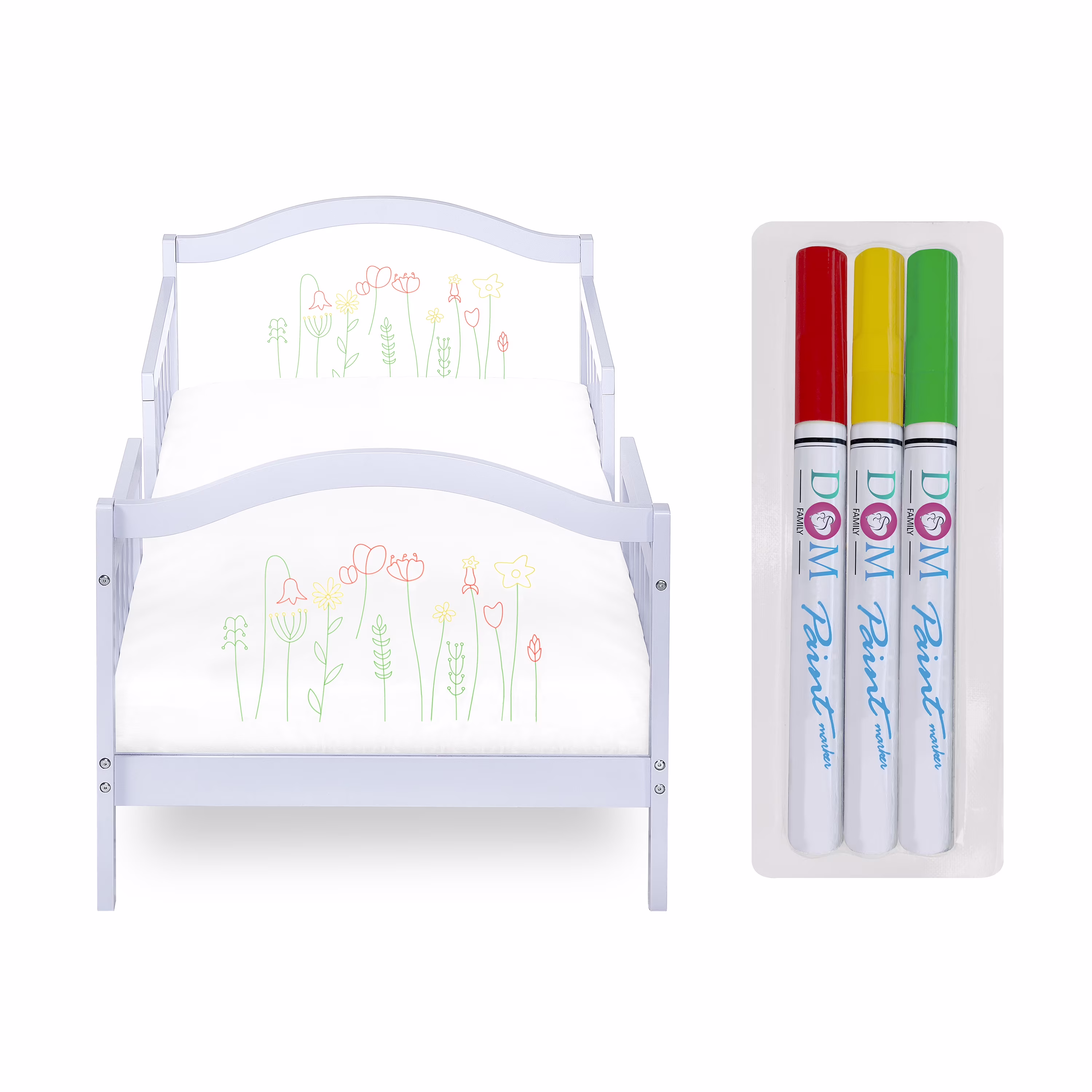 Dream On Me Rosie Toddler Bed In Lavender Ice