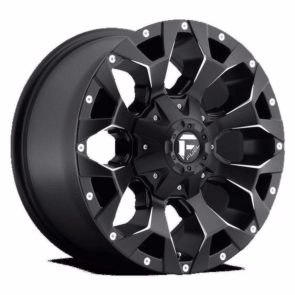 Fuel 1PC Aluminum Rim D546 ASSAULT 17X9in Matte Black Milled Finish, D54617907045