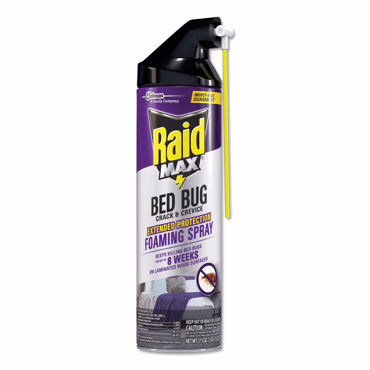Raid Foaming Crack and Crevice Bed Bug Killer 17.5 oz Aerosol 6/Carton 305739