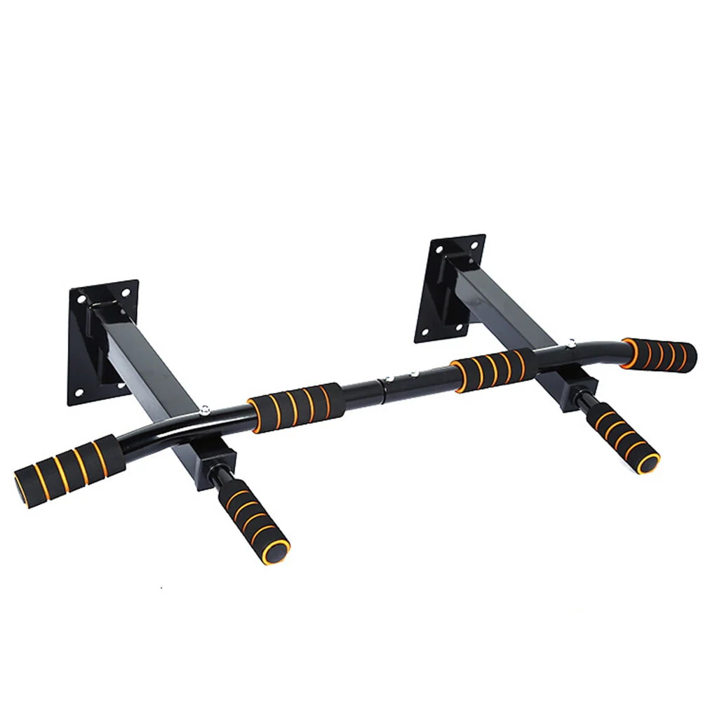 NUOLUX 1Pc Upper Body Doorway Workout Bar Heavy Duty Pull-Up Bar Chin-Up Trainer for Home Gym with 6Pcs Sponge Cover(Black)