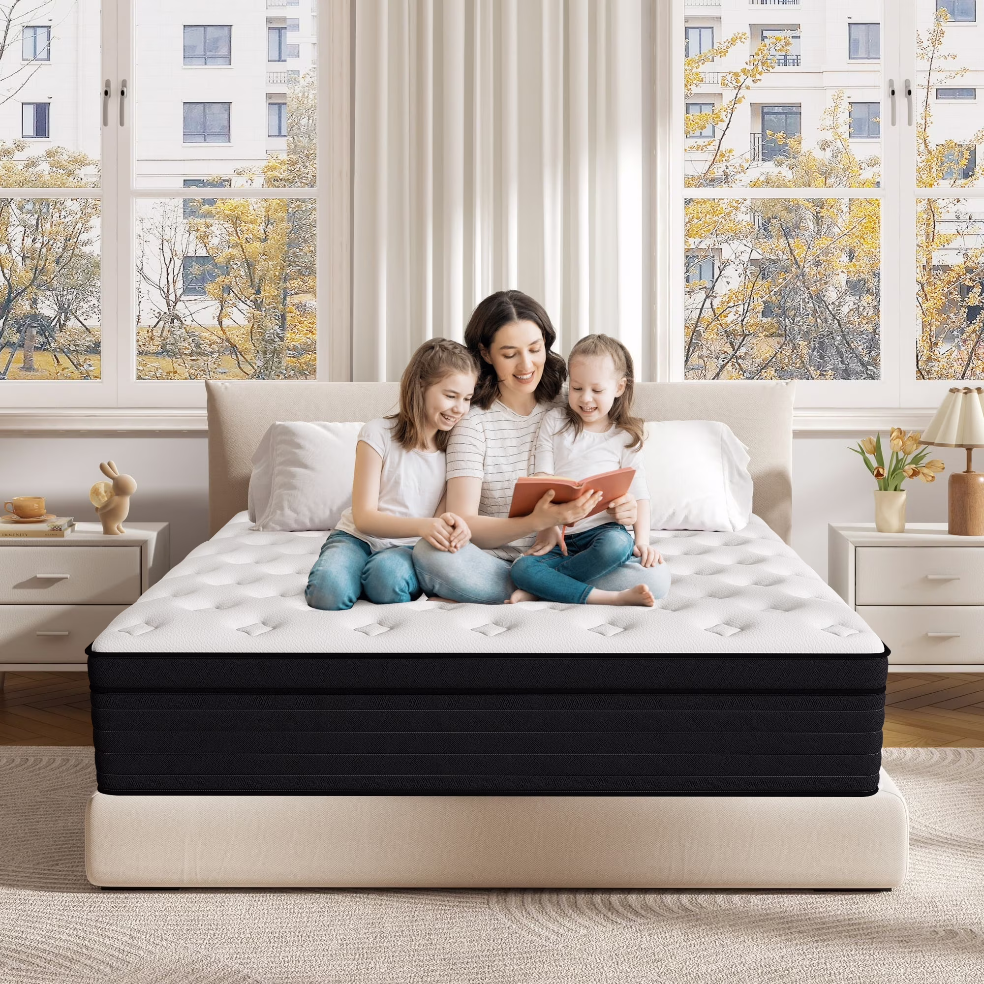 DalisTairy 10 inch King Mattress,Hybrid Mattresses Medium Firm in a Box