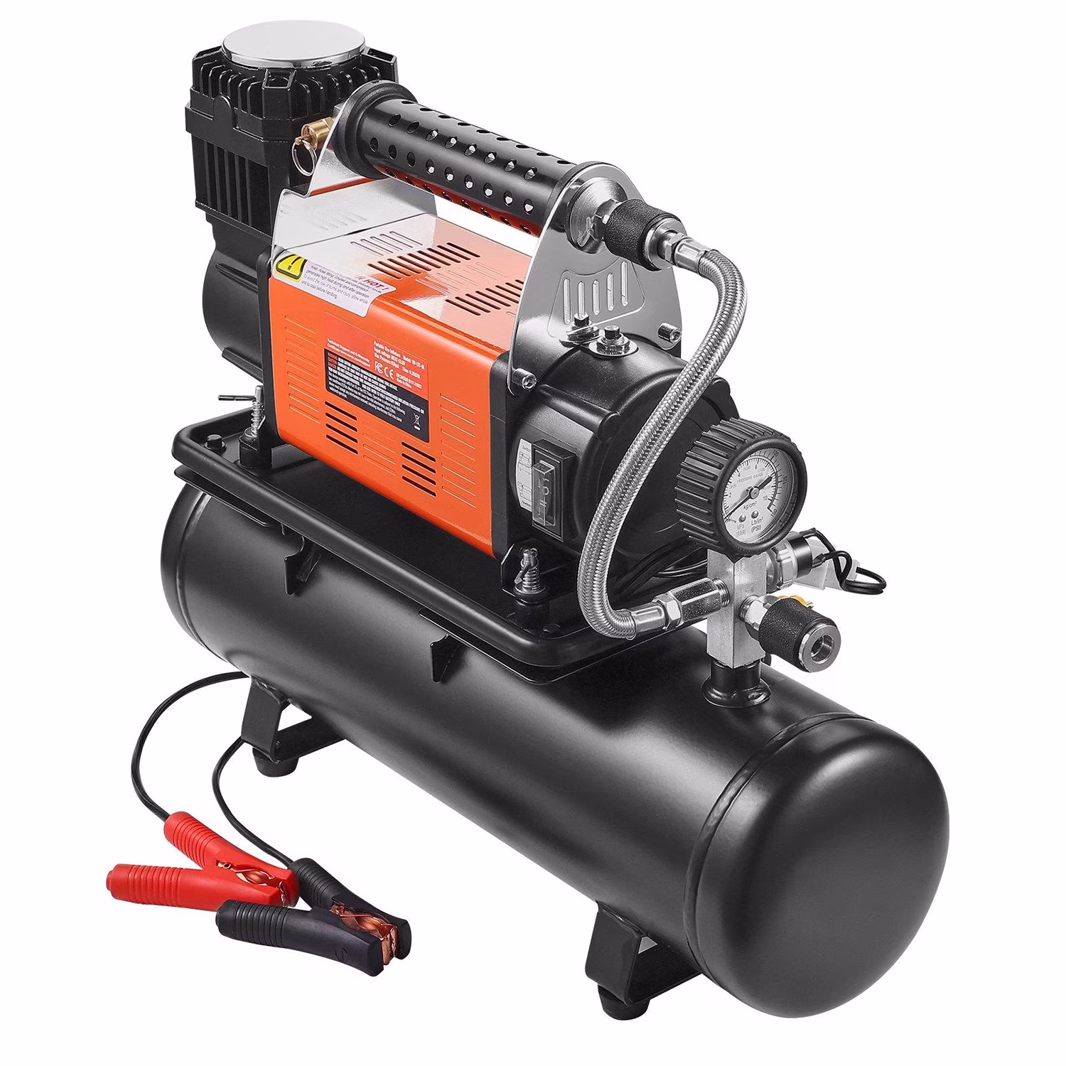 Choco Moon Heavy Duty Air Compressor & 6L Tank 6.35CFM Portable Tire Inflator 150PSI, Black