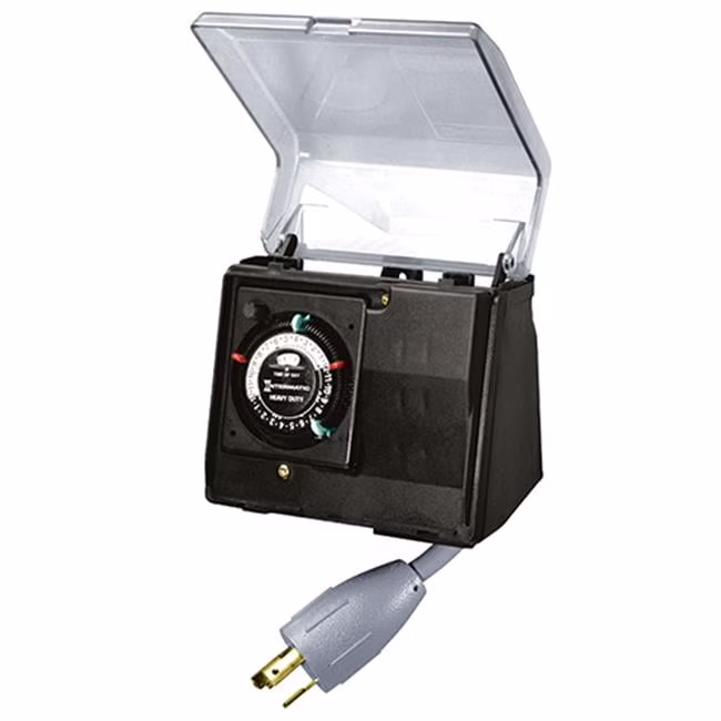 Intermatic P1131 Heavy Duty Above Ground Pool Pump Timer with Twist Lock Plug