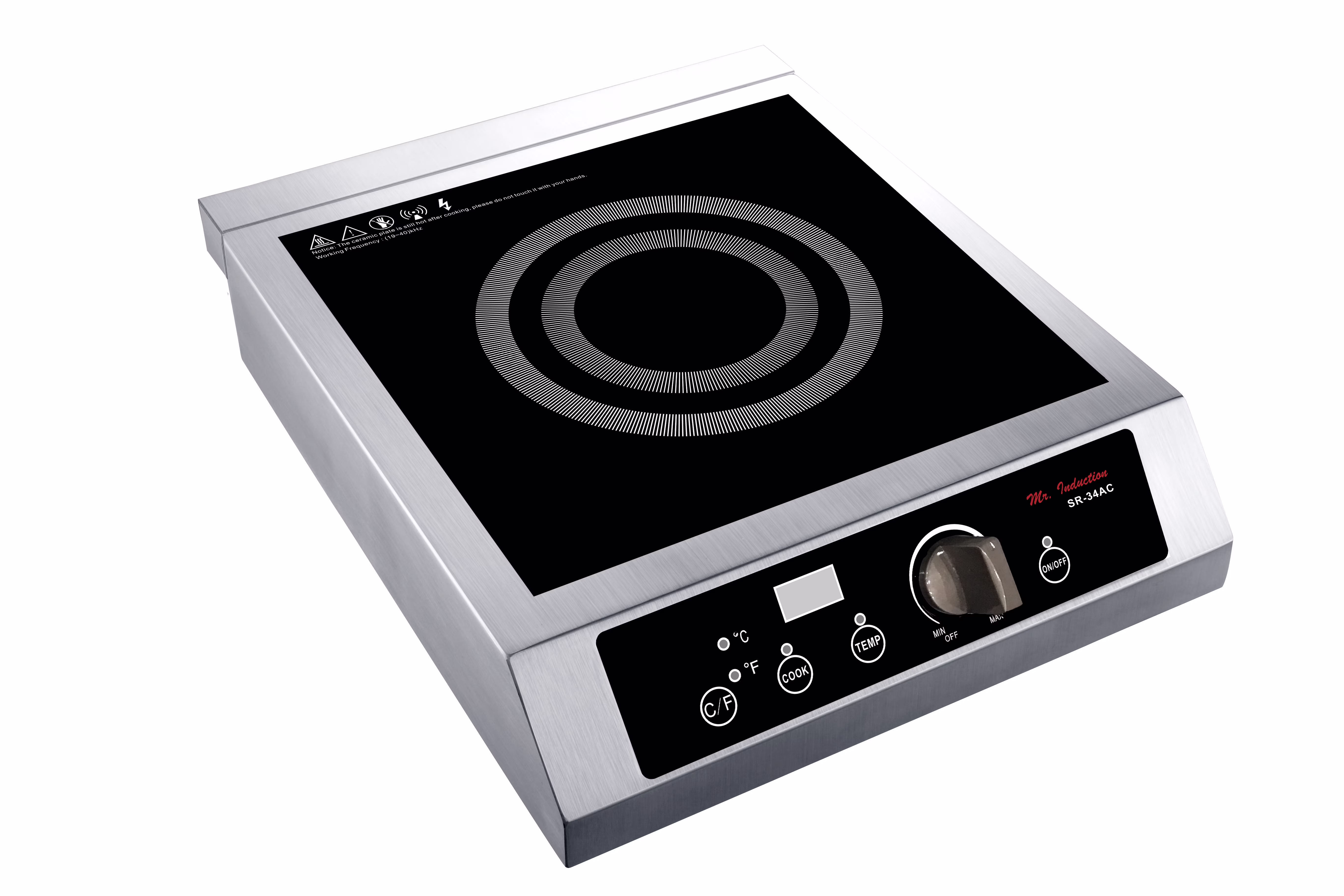 Sunpentown SR-34AC 3400W Sountertop Commercial Range (220-240V)