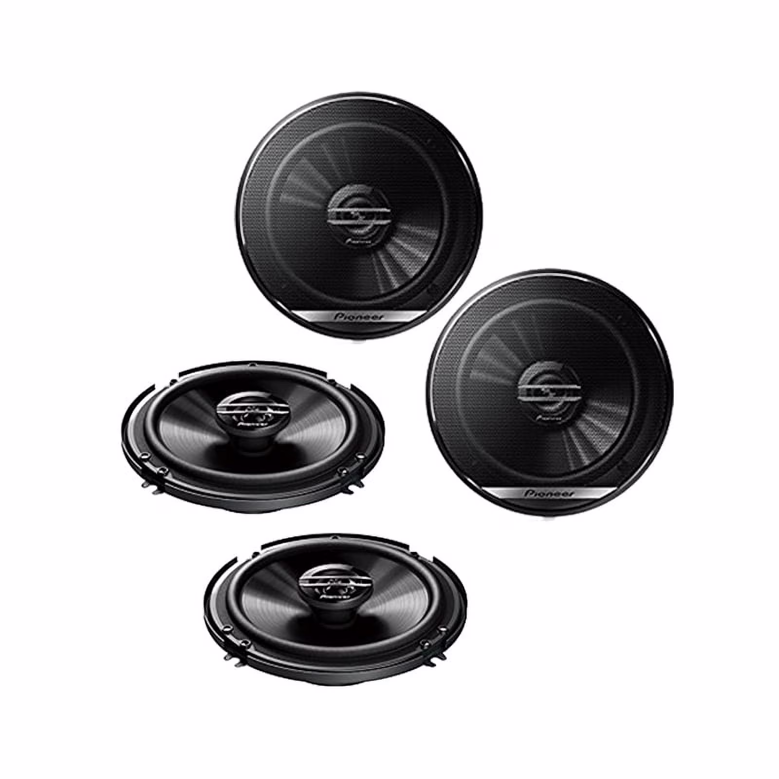 Pioneer (2 Pairs) TS-G1620F 6.5" 2-Way Coaxial Speakers 300W Max 40W Nom 6-1/2"