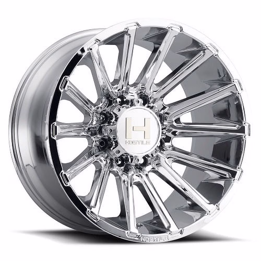 22x12 Hostile H123 Typhoon Armor Plated (Chrome) Wheel 8x170 (-44mm)
