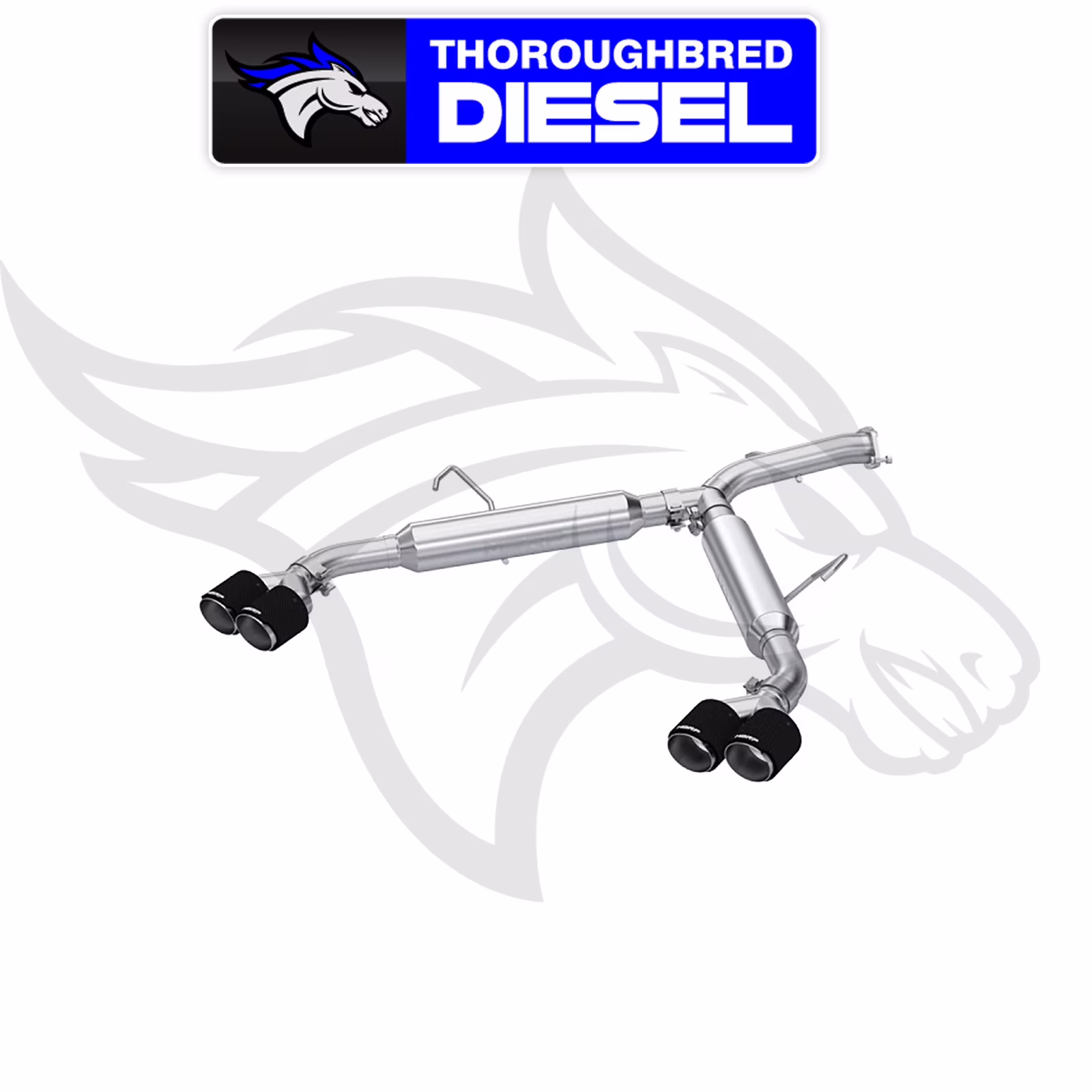 MBRP 2022-2023 Kia Forte GT 1.6L Turbo2.5in Axle-Back Dual Split Rear w/ Quad Carbon Tips