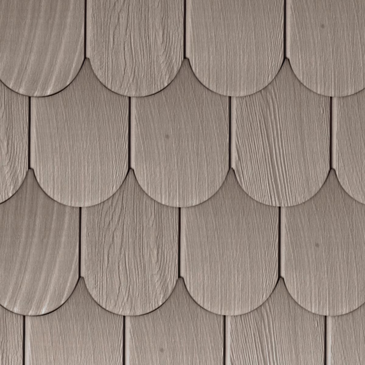 The Foundry Vinyl Round 6 Inch Shapes Siding (1/2 Square)