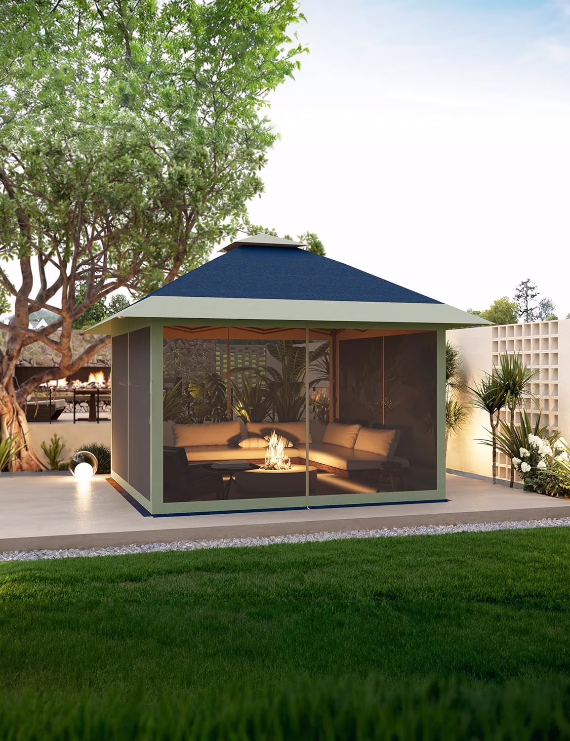 WPOND 13' x 13' Outdoor Canopy Gazebo, Waterproof and UV Protection