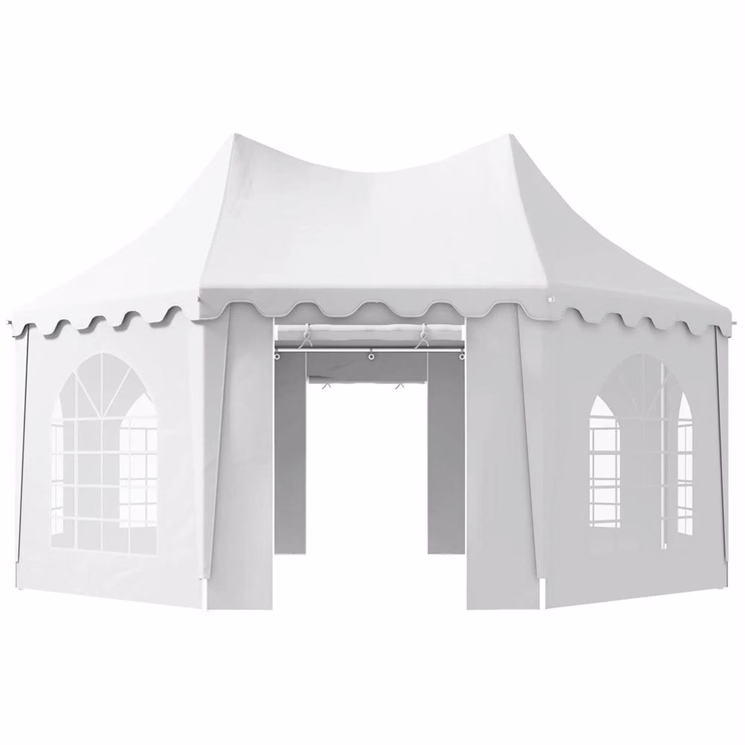 Demi Bonn 22.3 x 16.4 ft Party Tent, Wedding Tent, Outdoor Canopies with Carrying Bags and 2 Doors, Gazebo Pavilion Shelter Canopy for Event, White