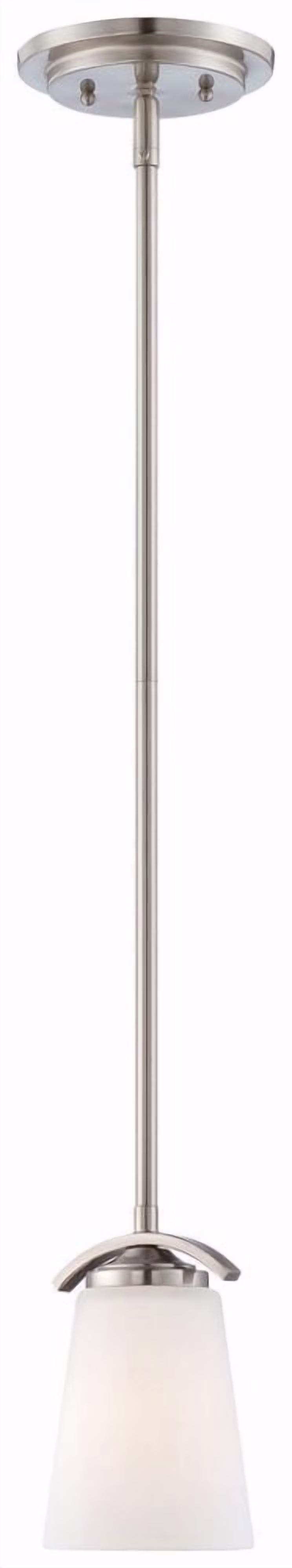 1 Light Mini Pendant In Transitional Style 7.5 Inches Tall By 4.75 Inches Wide-Brushed Nickel Finish Minka Lavery 4961-84