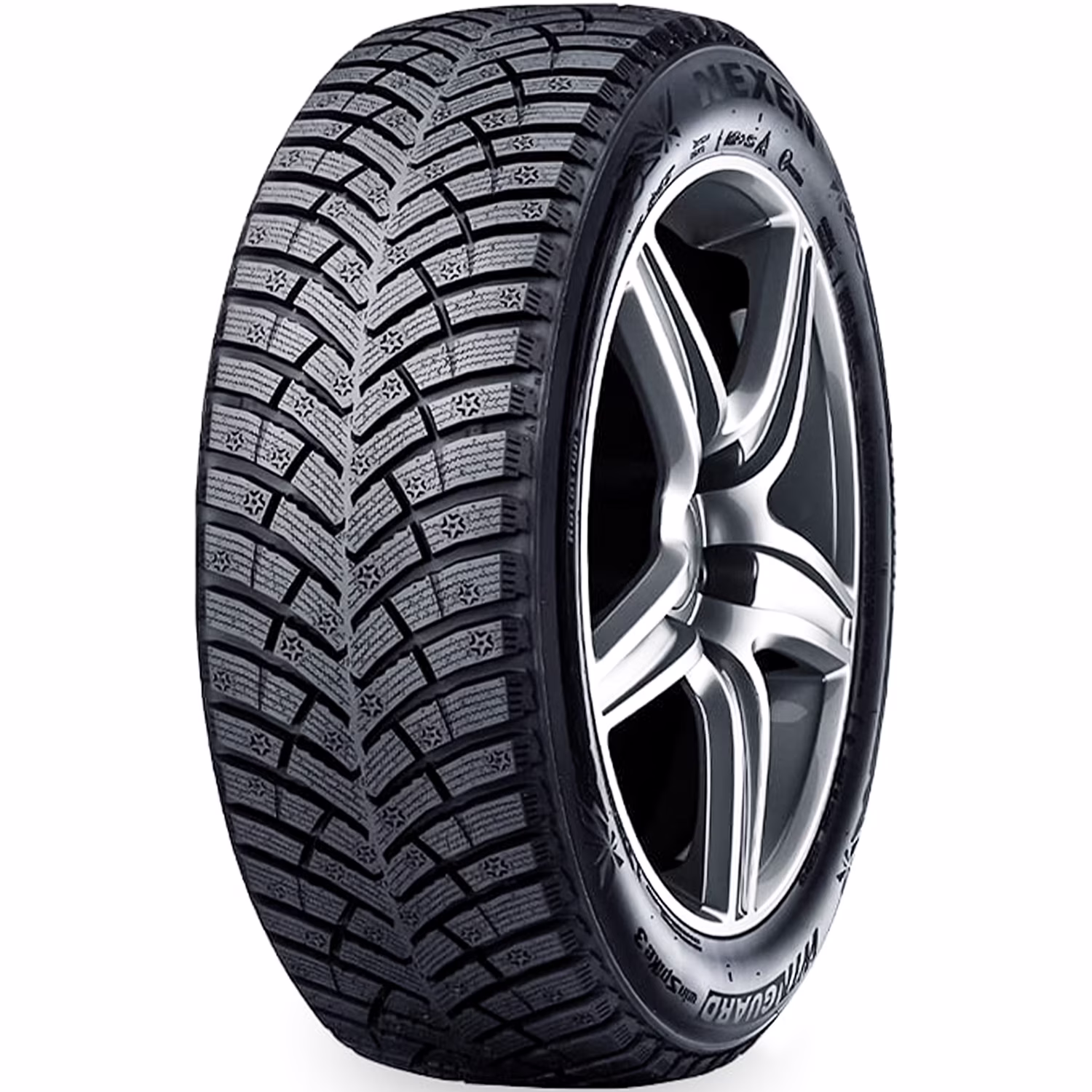 Set of 4 (FOUR) Nexen Winguard Winspike 3 245/65R17 107T Snow Winter Tires Fits: 2004 Jeep Grand Cherokee Overland, 2019 Jeep Cherokee Trailhawk Elite