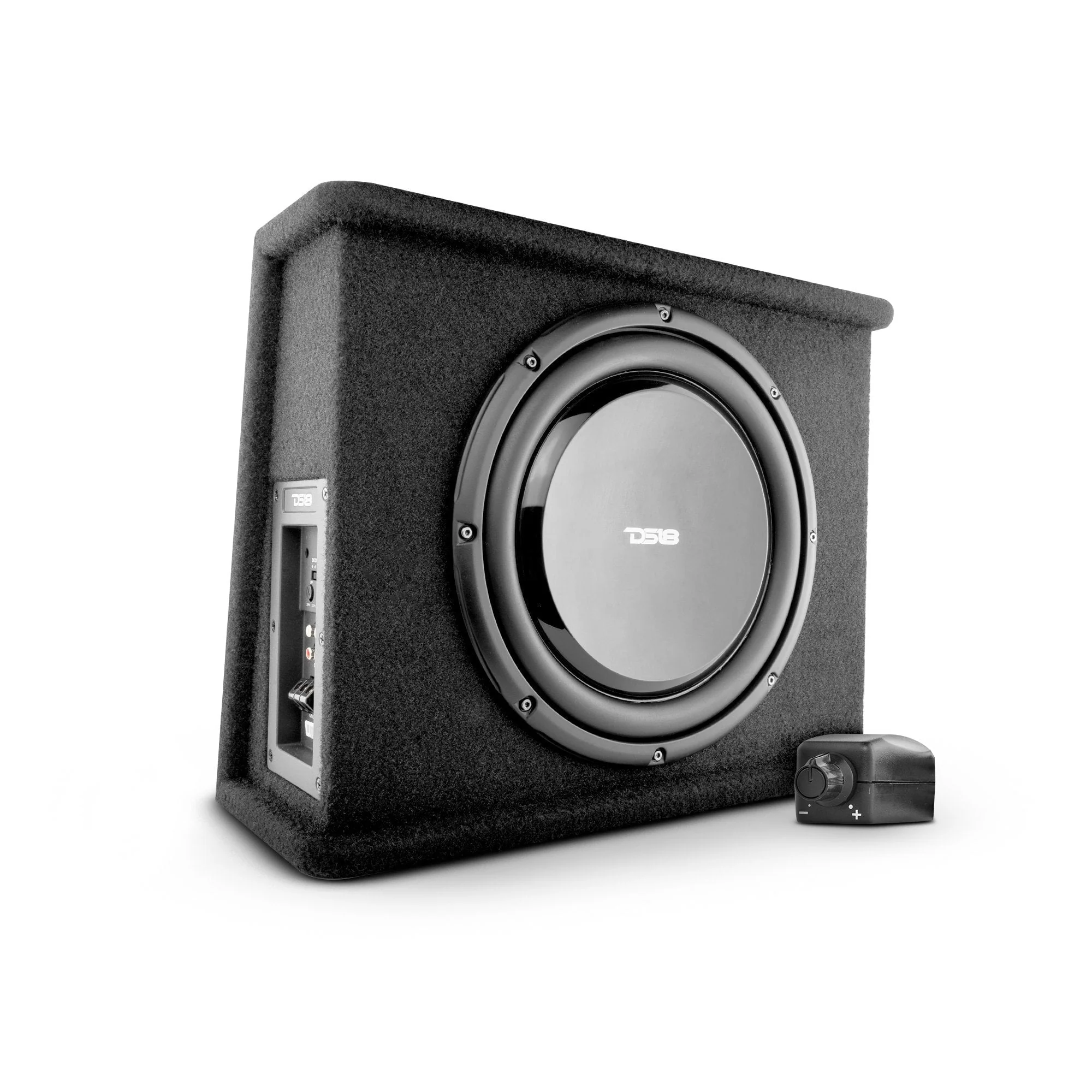 DS18 12" Shallow Subwoofer Bass Package 700 Watts 2 Ohm with Built In Amplifier