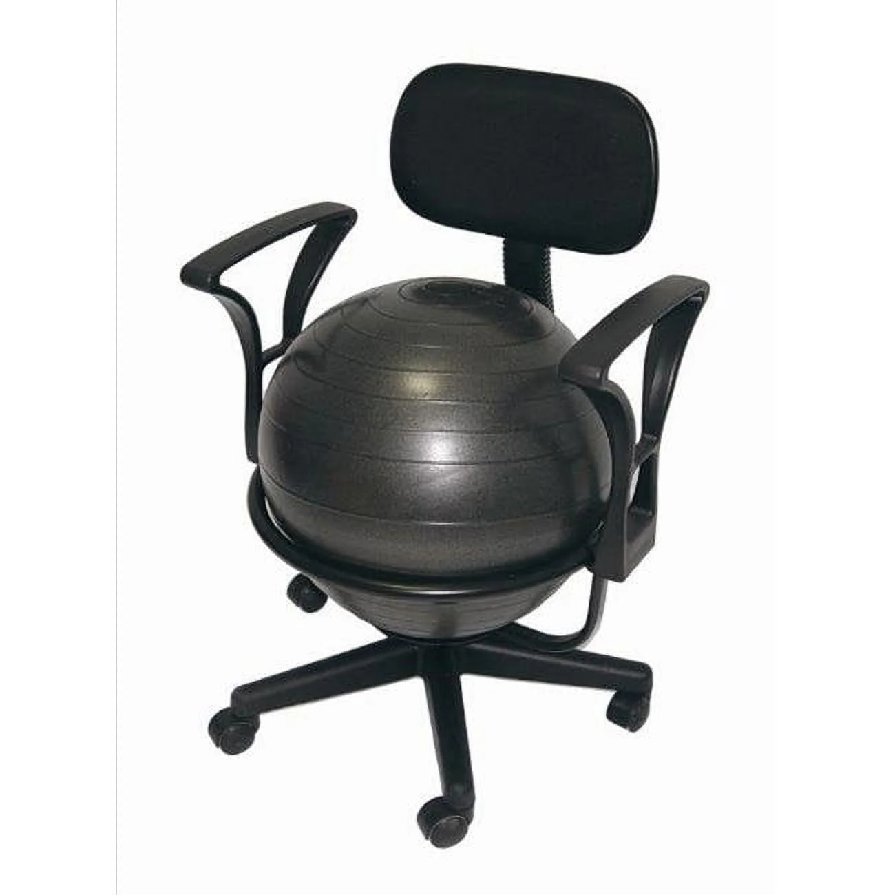 AGM Group 35955 Ball Chair Deluxe - Black Steel Structure