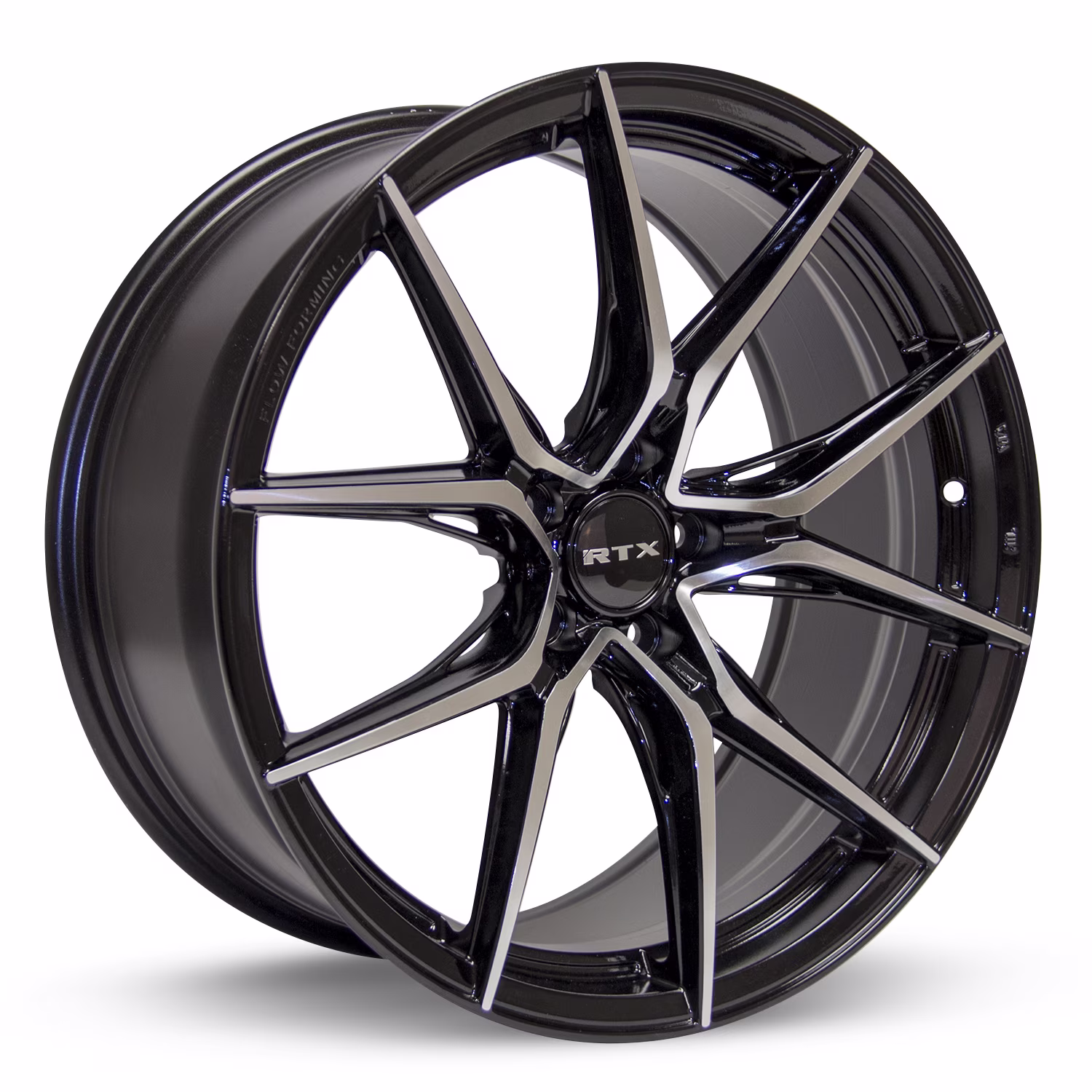 RTX Slick 17x7.5 5x114.3 ET42 CB73.1 Black Machined Wheel