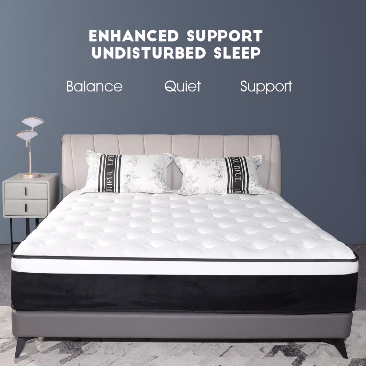 lemontalking 12 inch Mattress Queen Bed Size Mattress in a box Hybrid Mattress