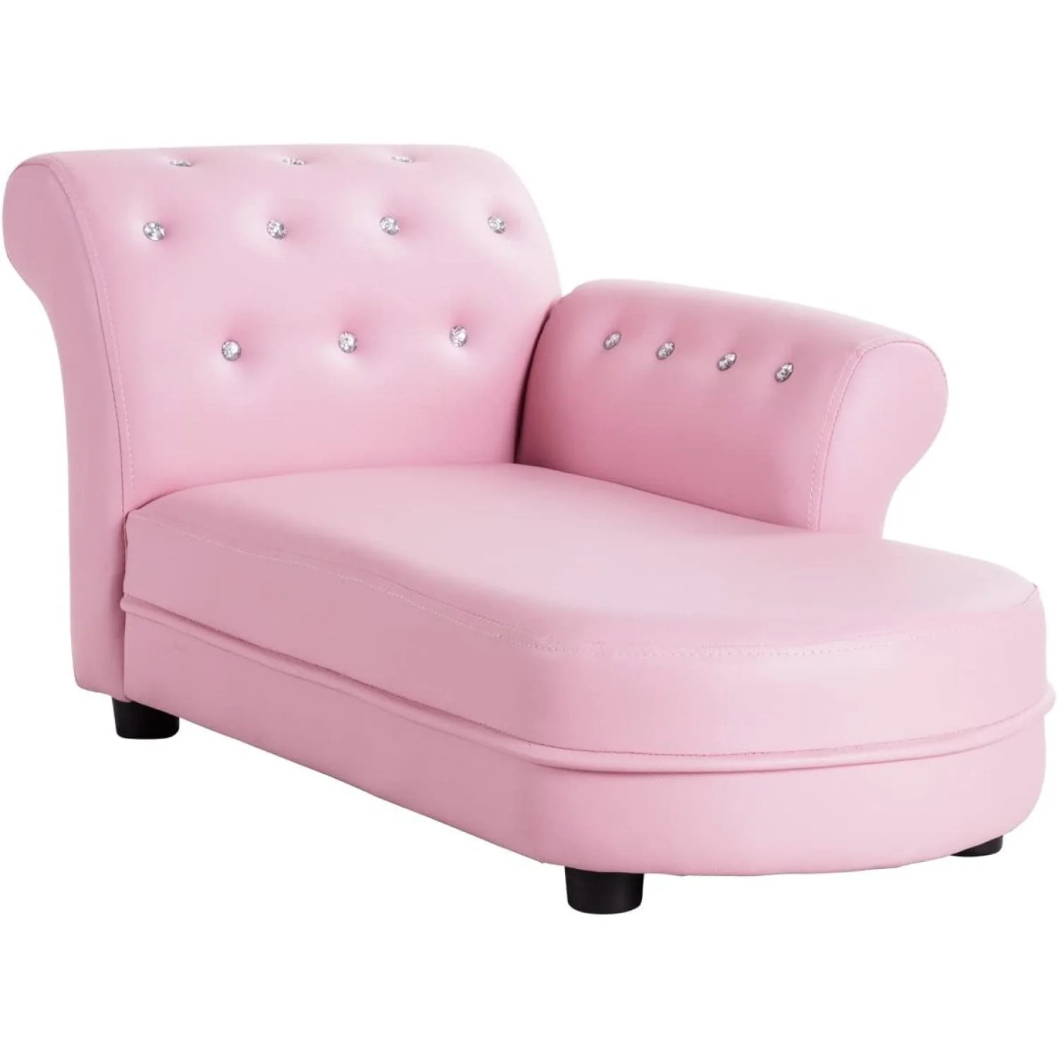 Bilot Kids Sofa, Toddler Couch w/PVC Leather and Solid Wood Frame, Toddler Furniture Kids Couch for Children's Room, Kindergarten, Living Room, ASTM and CPSIA Certified, Children Chaise Lounge