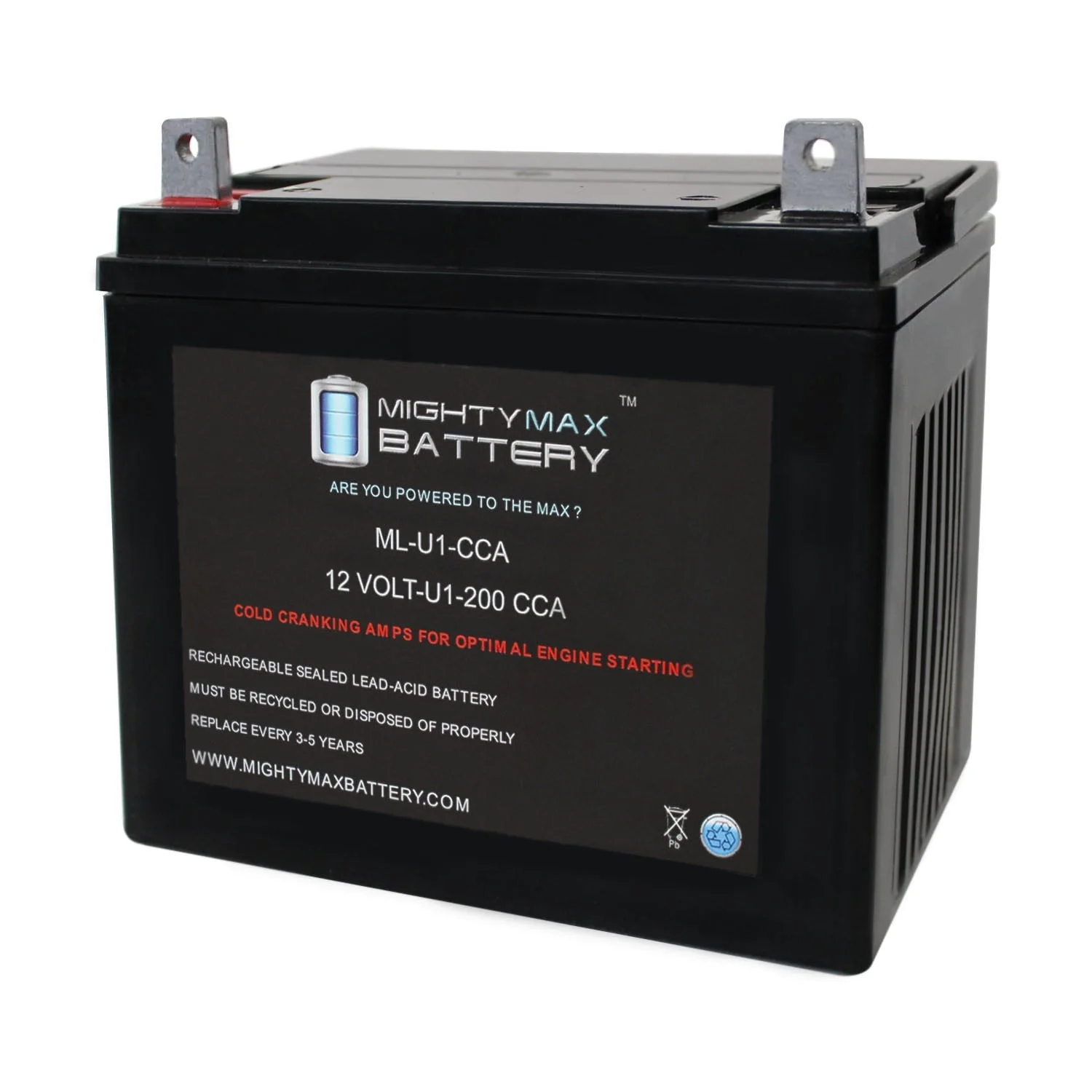 ML-U1 12V 200CCA Battery for Noma LX-1240 250CCA Lawn Tractor Mower