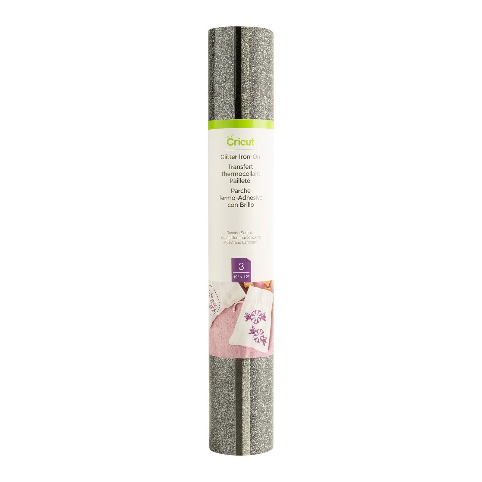 6 Packs: 3 ct. (18 total) Cricut® Glitter Iron On�?Tuxedo Sampler