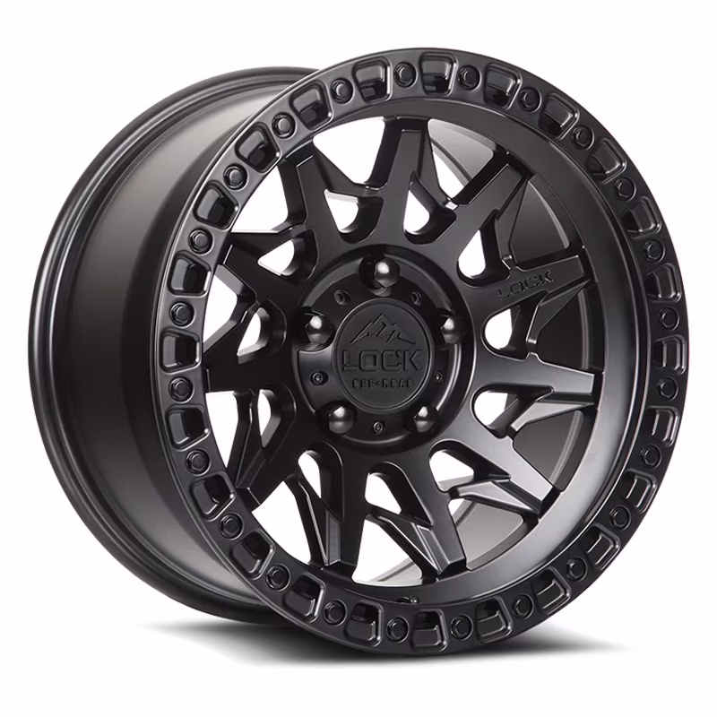 Lock Offroad Lunatic Matte Black Wheel 6x139.7 18x9 +1et Off Road Truck Suv Rim