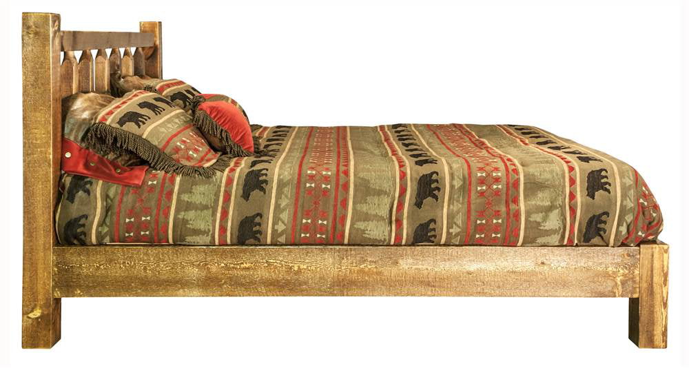 Homestead Collection Full Platform Bed, Stain & Clear Lacquer Finish