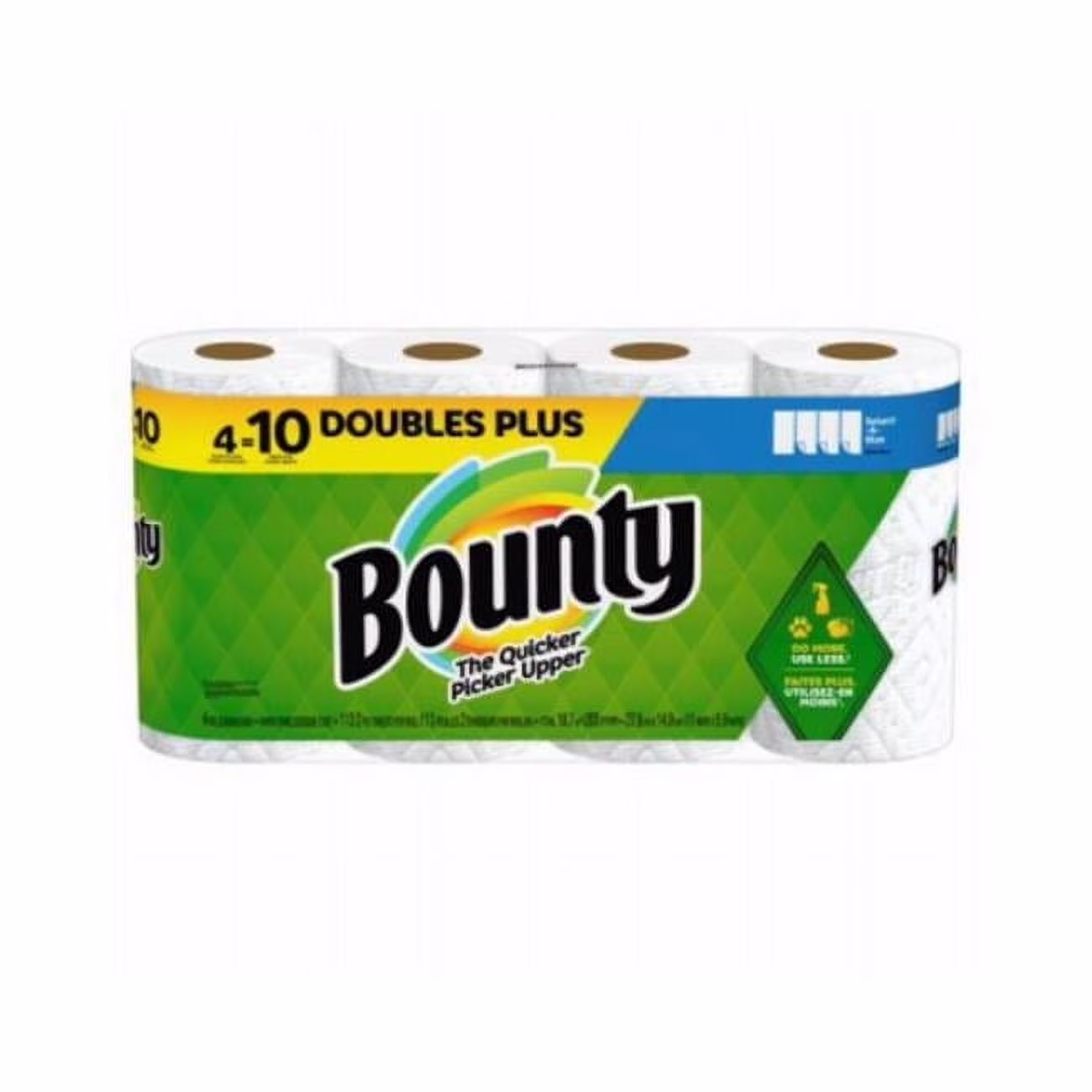 Procter & Gamble 116264 Double Plus Rolls, White - 4 Count - Pack of 6