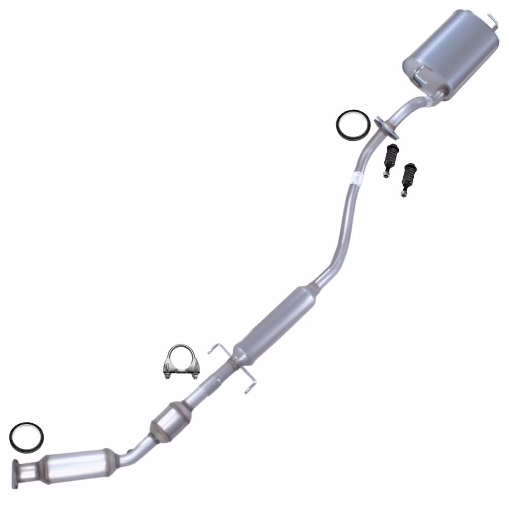Stainless Steel Complete Exhaust System Fits 2005-2008 Toyota Corolla 1.8L - Direct Fit