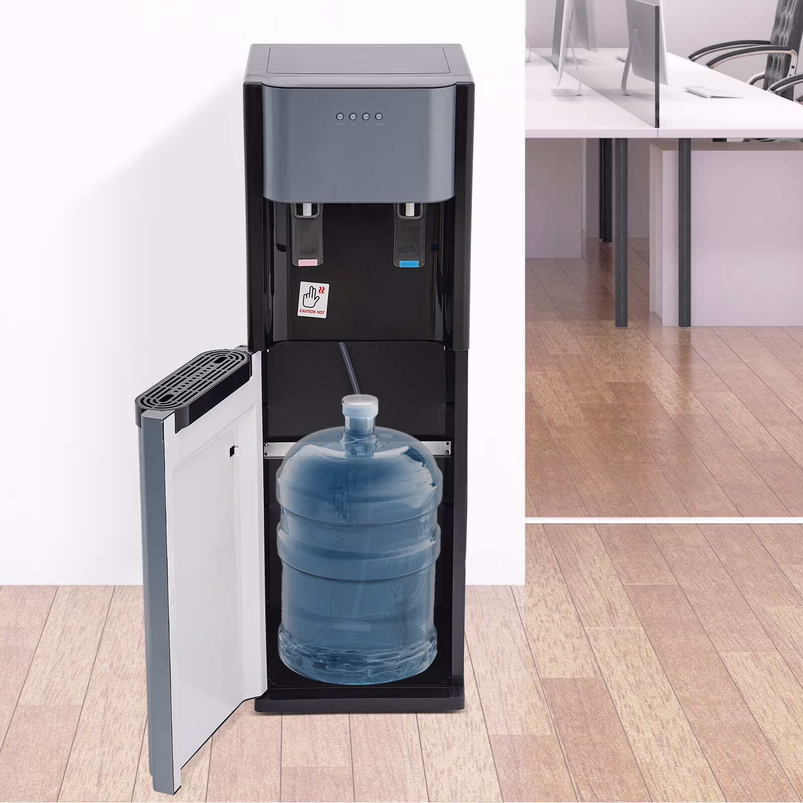 Hot Cold Water Dispenser Bottom Loading Stainless Steel Home/Office Safety