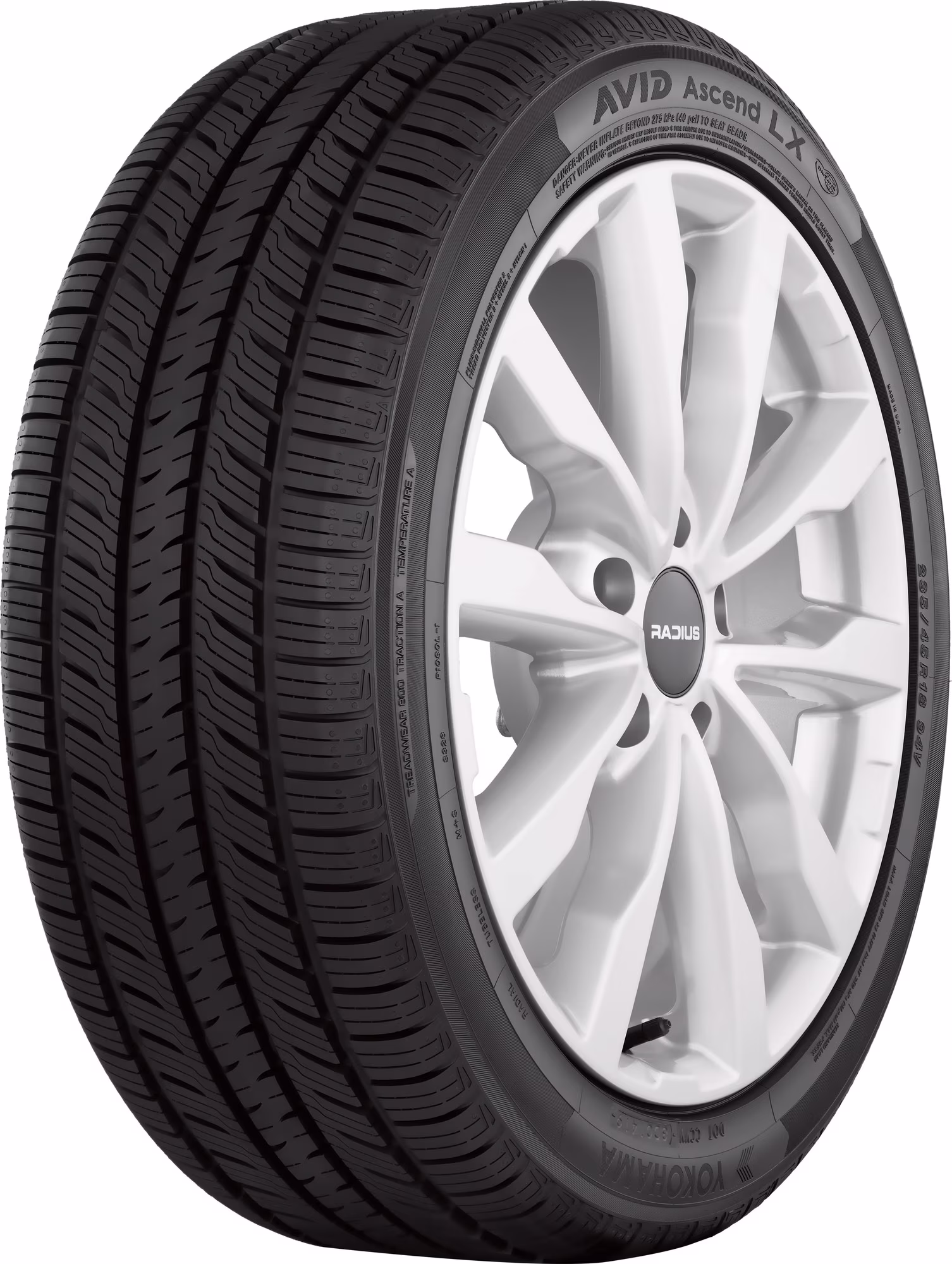 Set of 4 Yokohama Avid Ascend LX 235/65R17 104H Tires 2356517 235 65 17