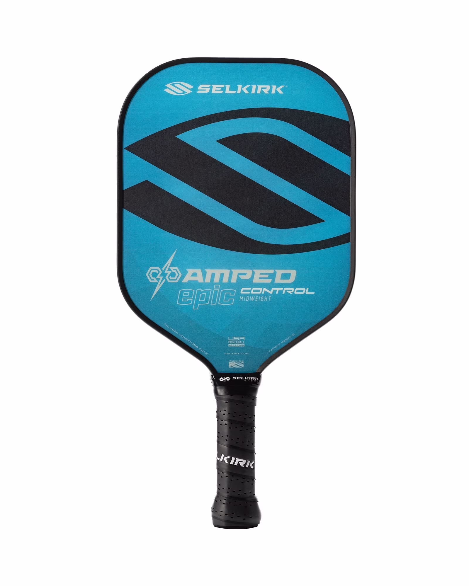 Selkirk Amped Control Epic Pickleball Paddle �C Midweight Composite Paddle for Spin & Control �C USAPA Approved �C for Beginner to Advanced Players, Indoor & Outdoor Use