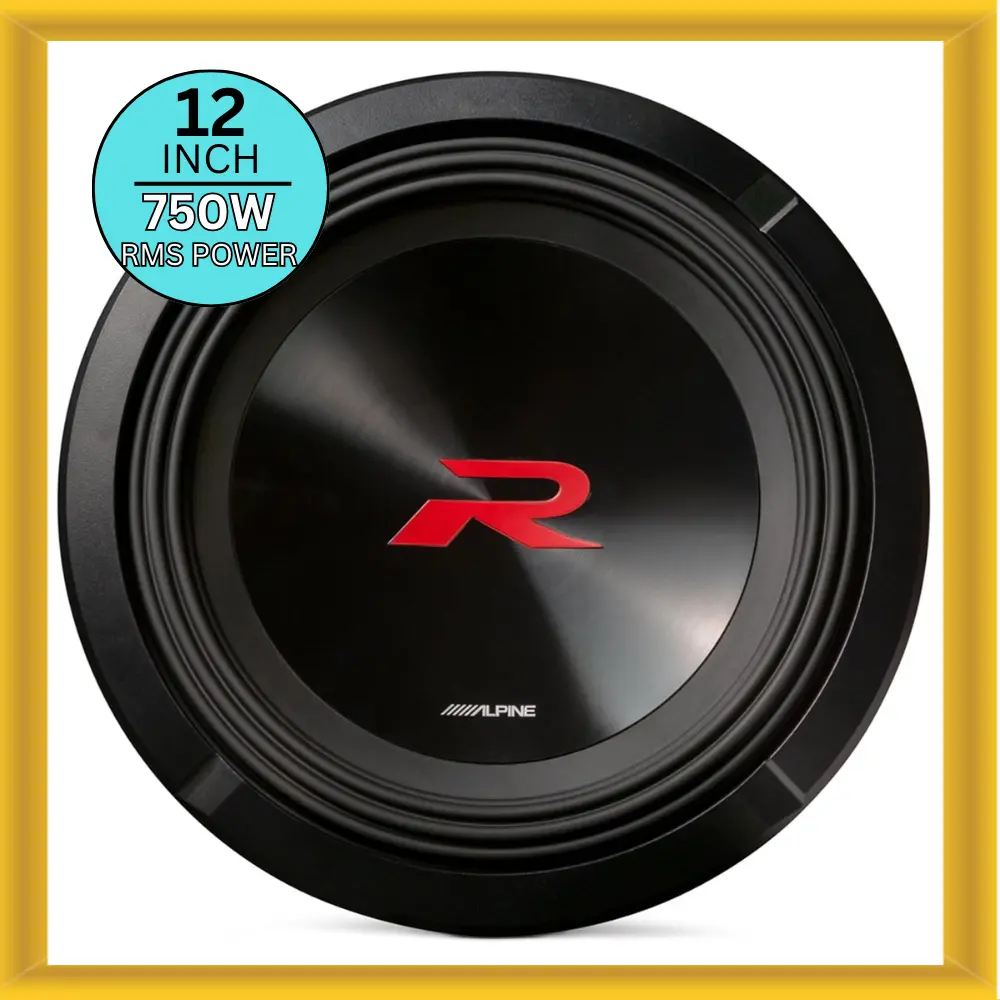 Alpine R-Series R2-W12D2 Car Subwoofer, Black, 12��