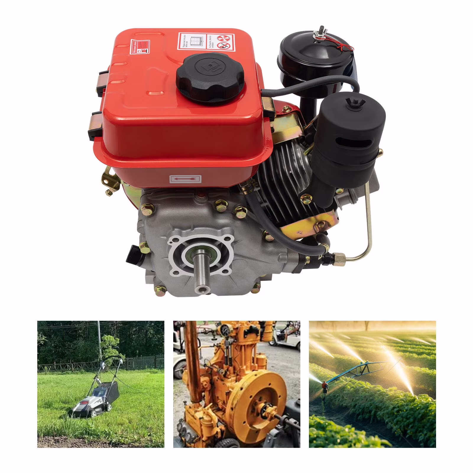 Wuzstar Diesel Pull Cord Start Power Generator, Low Oil Shutdown