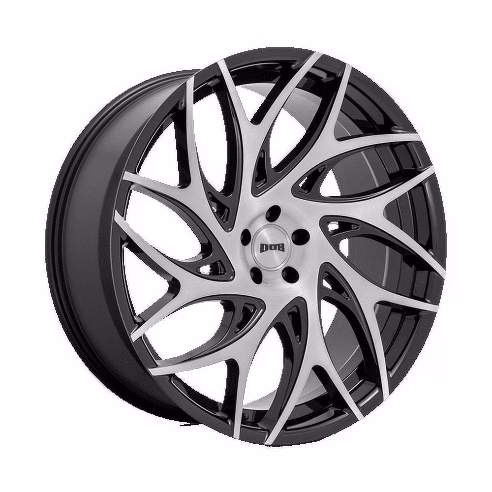 Dub S260 G.O.A.T. 26X10 5X127 10Et 71.6Cb Brushed Face With Gloss Black Dark Tint Spokes Wheel